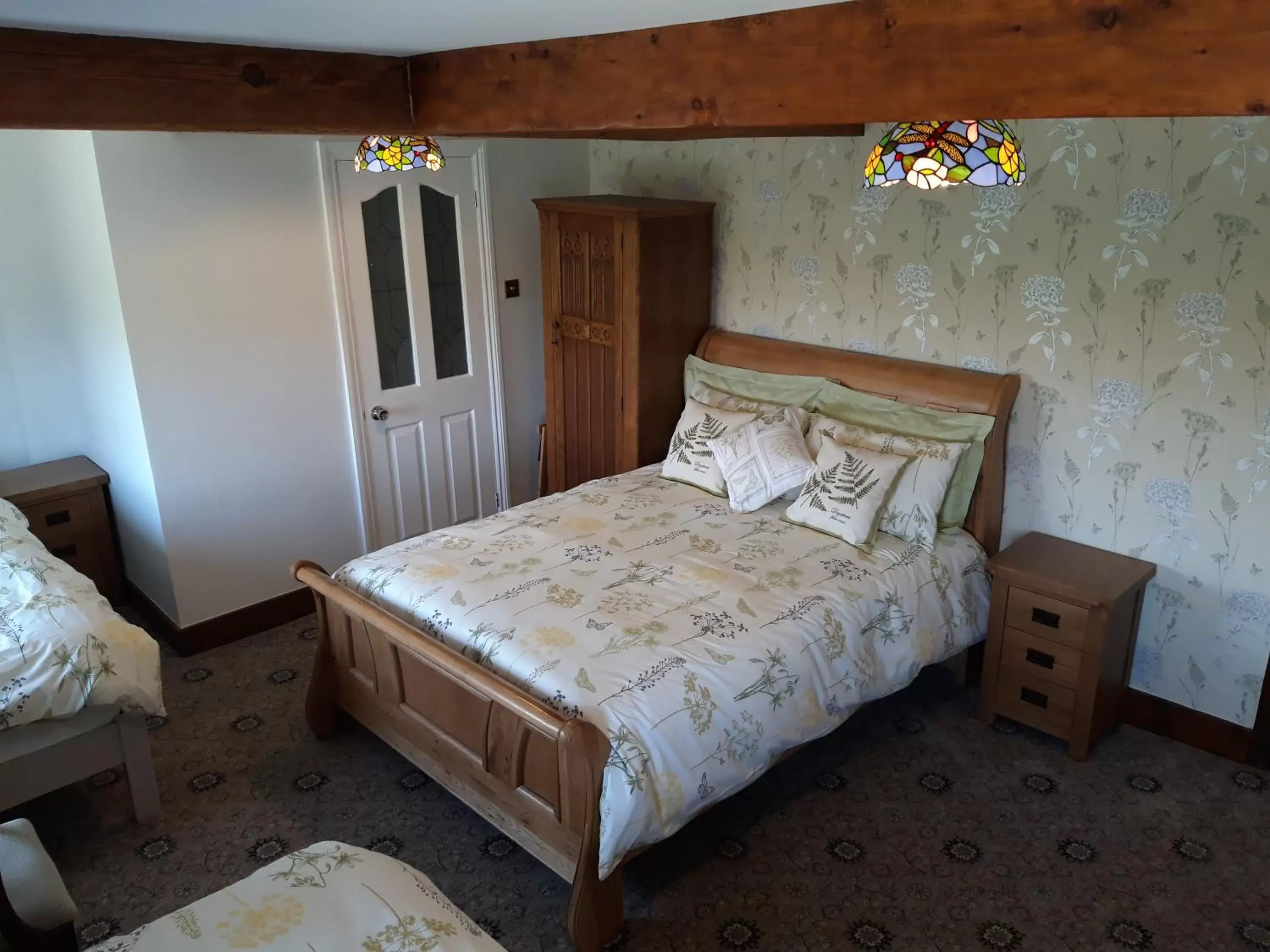 Bed in Upper Eyton Farmhouse B&B