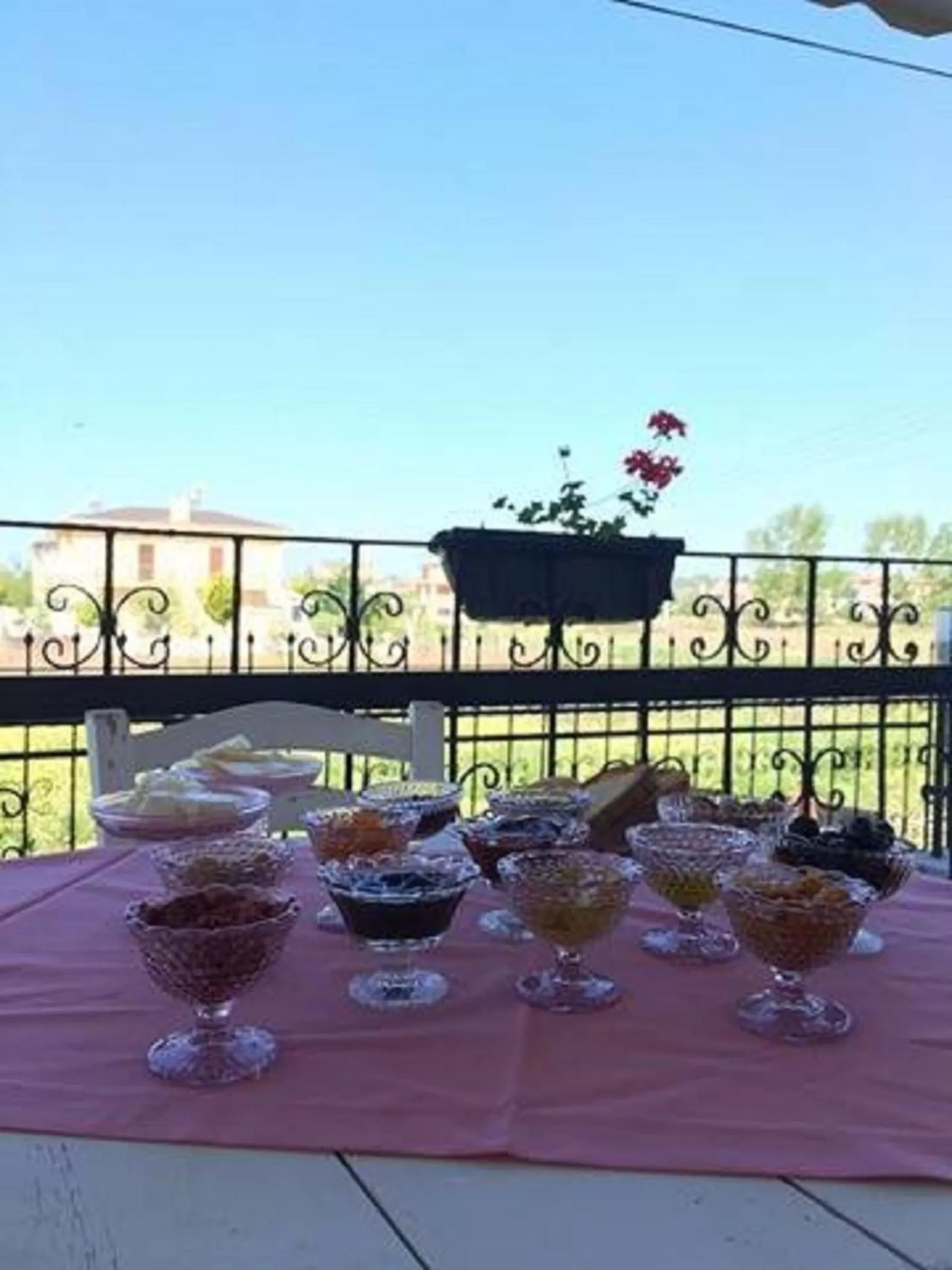 Balcony/Terrace in Ede Apart Otel