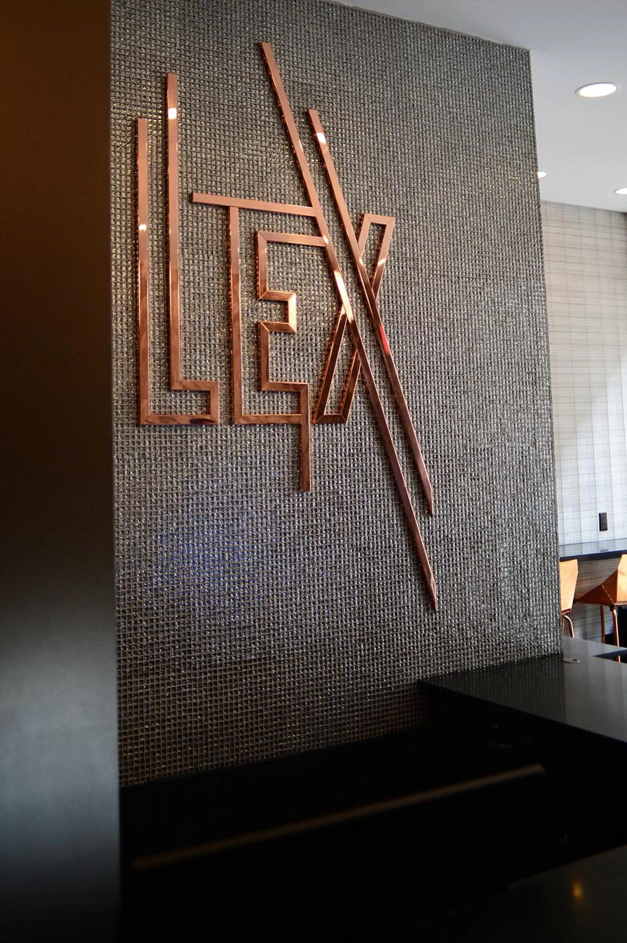 Decorative detail in Lex Hotel NYC