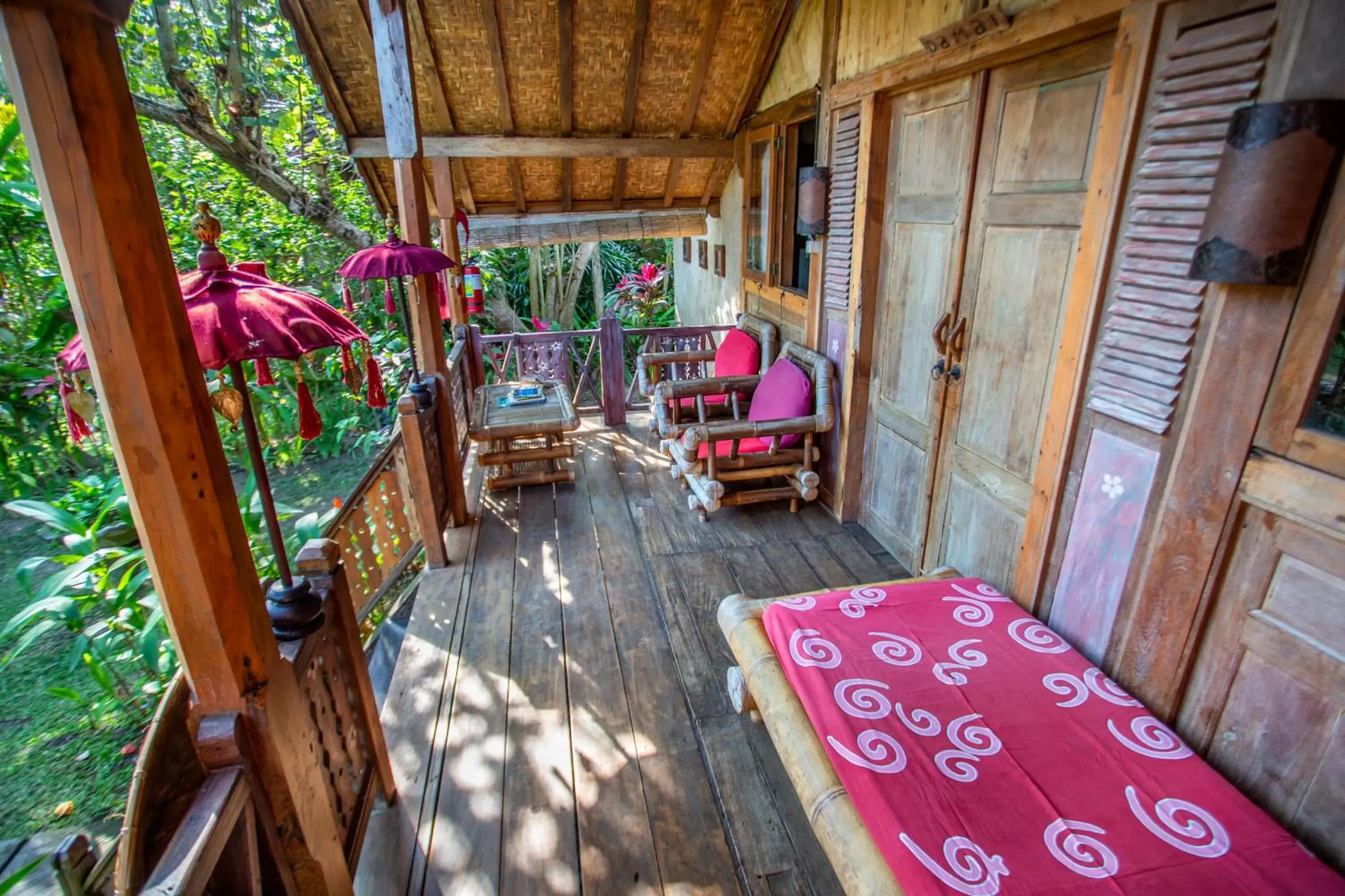 Balcony/Terrace in Swasti Eco Cottages