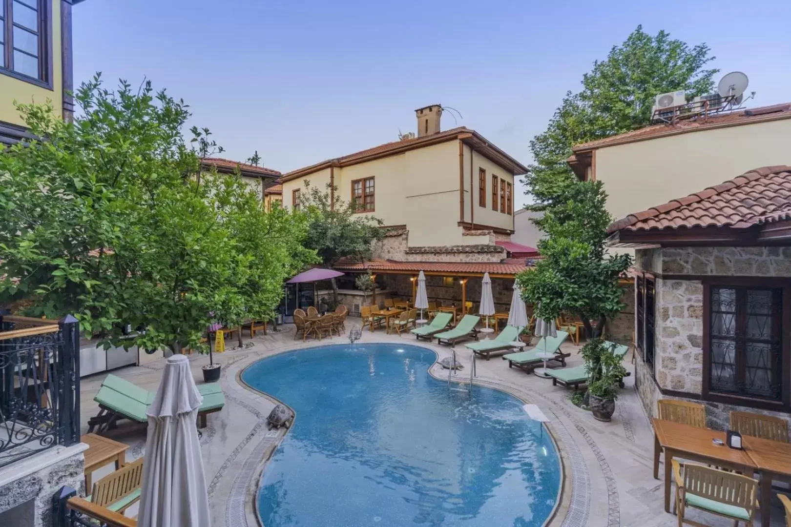 Bird's eye view, Pool View in La Paloma Hotel