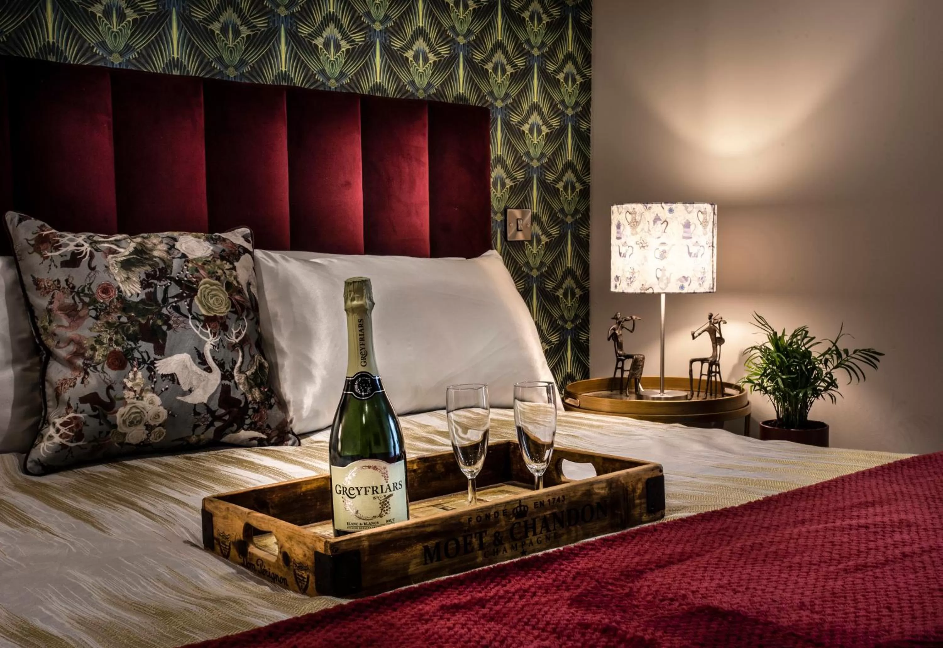 Bed in Broomhill Estate Boutique Art Hotel