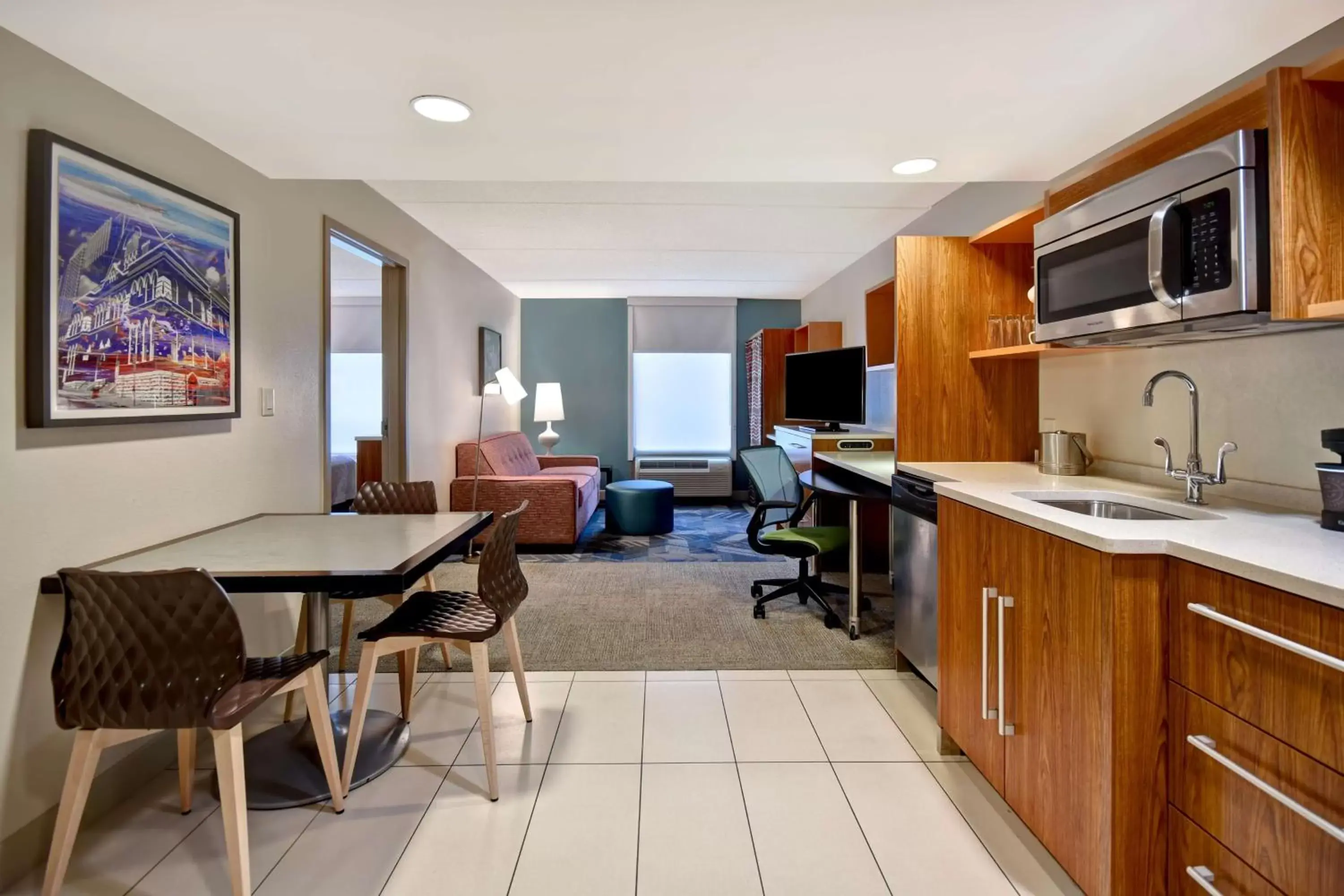 Kitchen or kitchenette, Kitchen/Kitchenette in Home2 Suites by Hilton Nashville Vanderbilt, TN