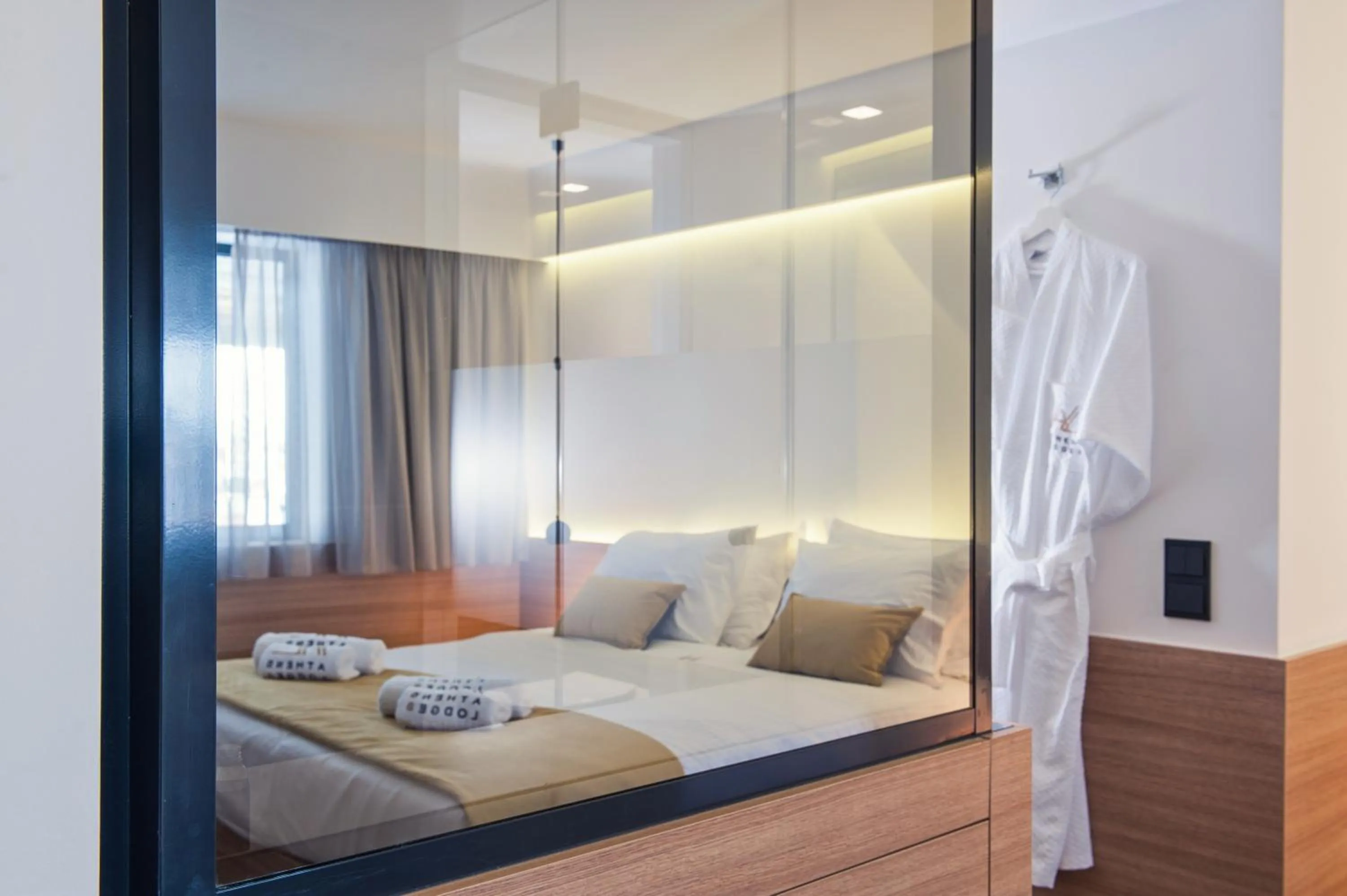 Bedroom, Bed in Athens Lodge by Athens Prime Hotels