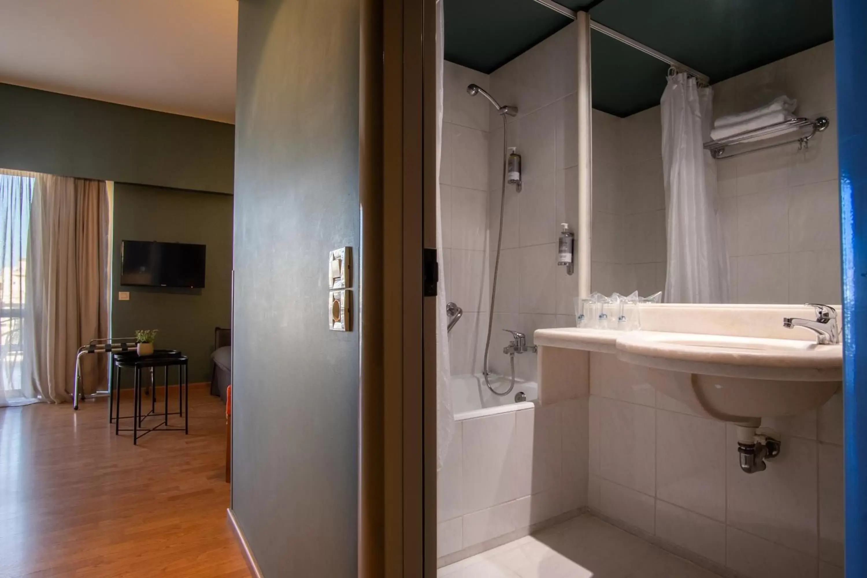 Bathroom in Olympic Hotel