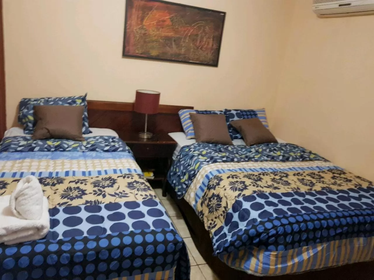 Bed in Hotel Villa Angelo