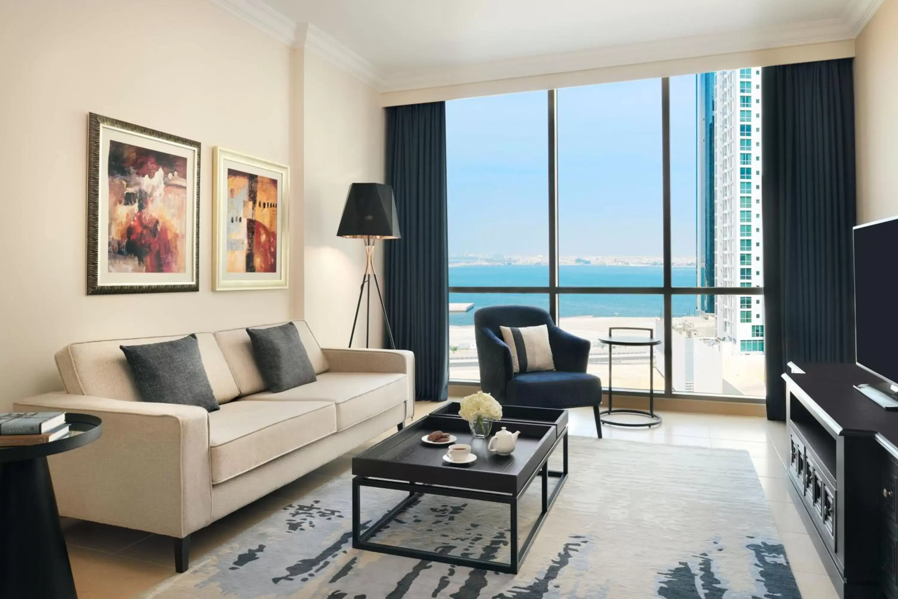 Living room, Seating Area in Marriott Executive Apartments Manama, Bahrain