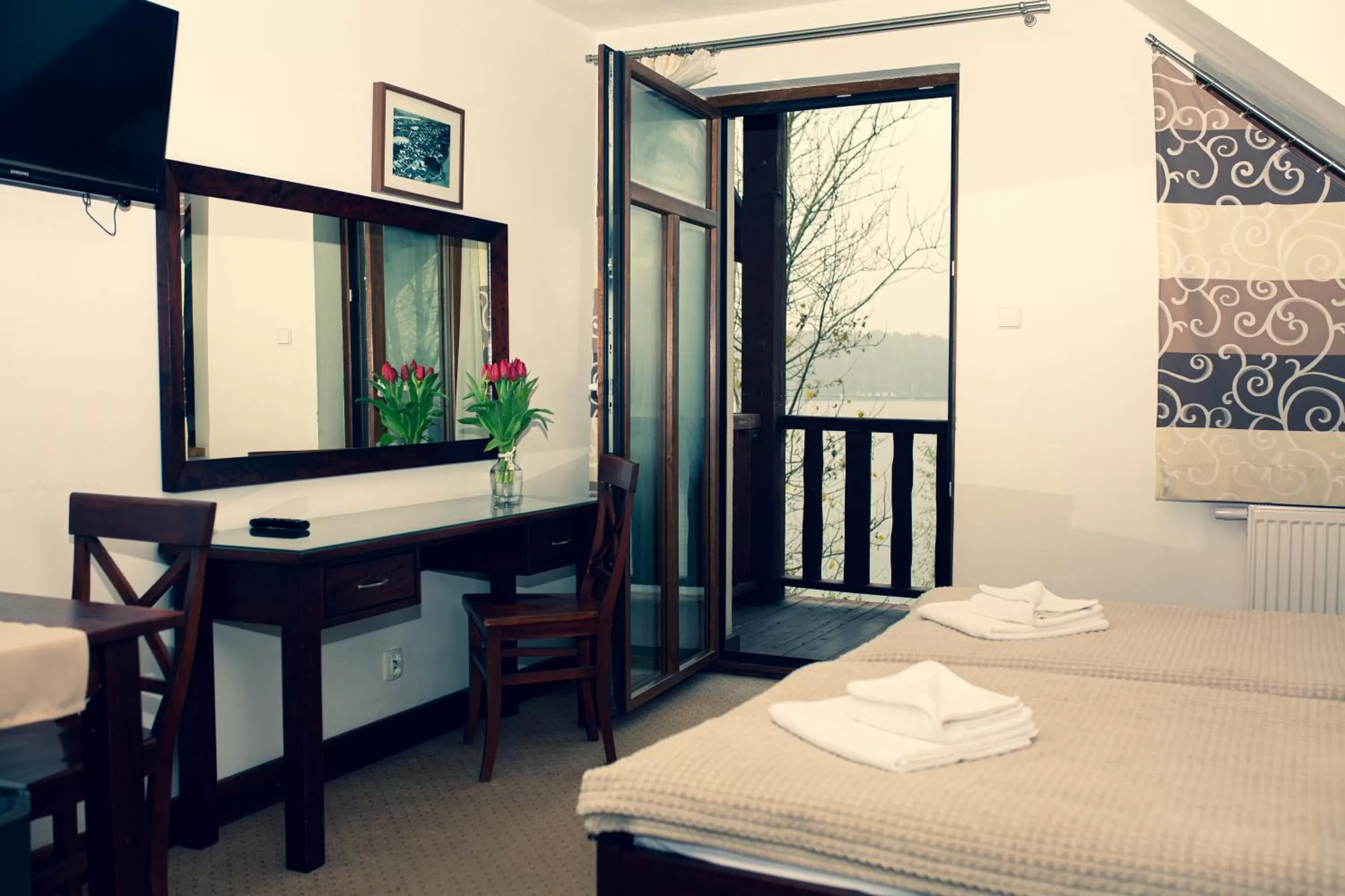 TV and multimedia, Bed in Gościniec Molo