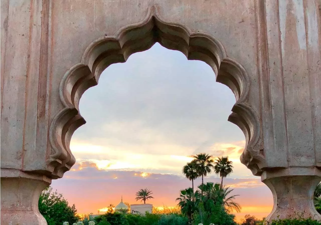 Garden view in Palais Namaskar