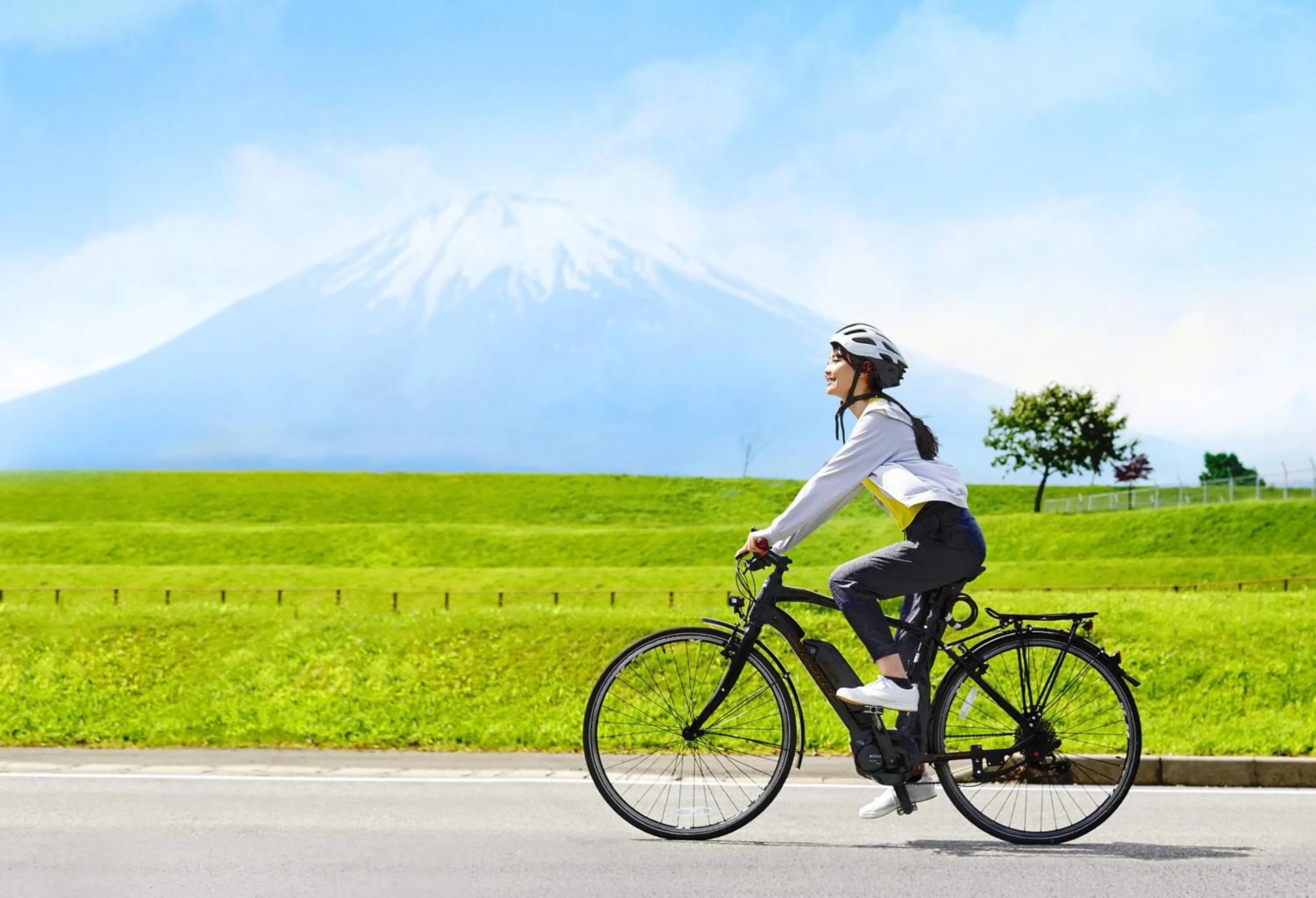 Cycling in Fuji Speedway Hotel, in The Unbound Collection by Hyatt