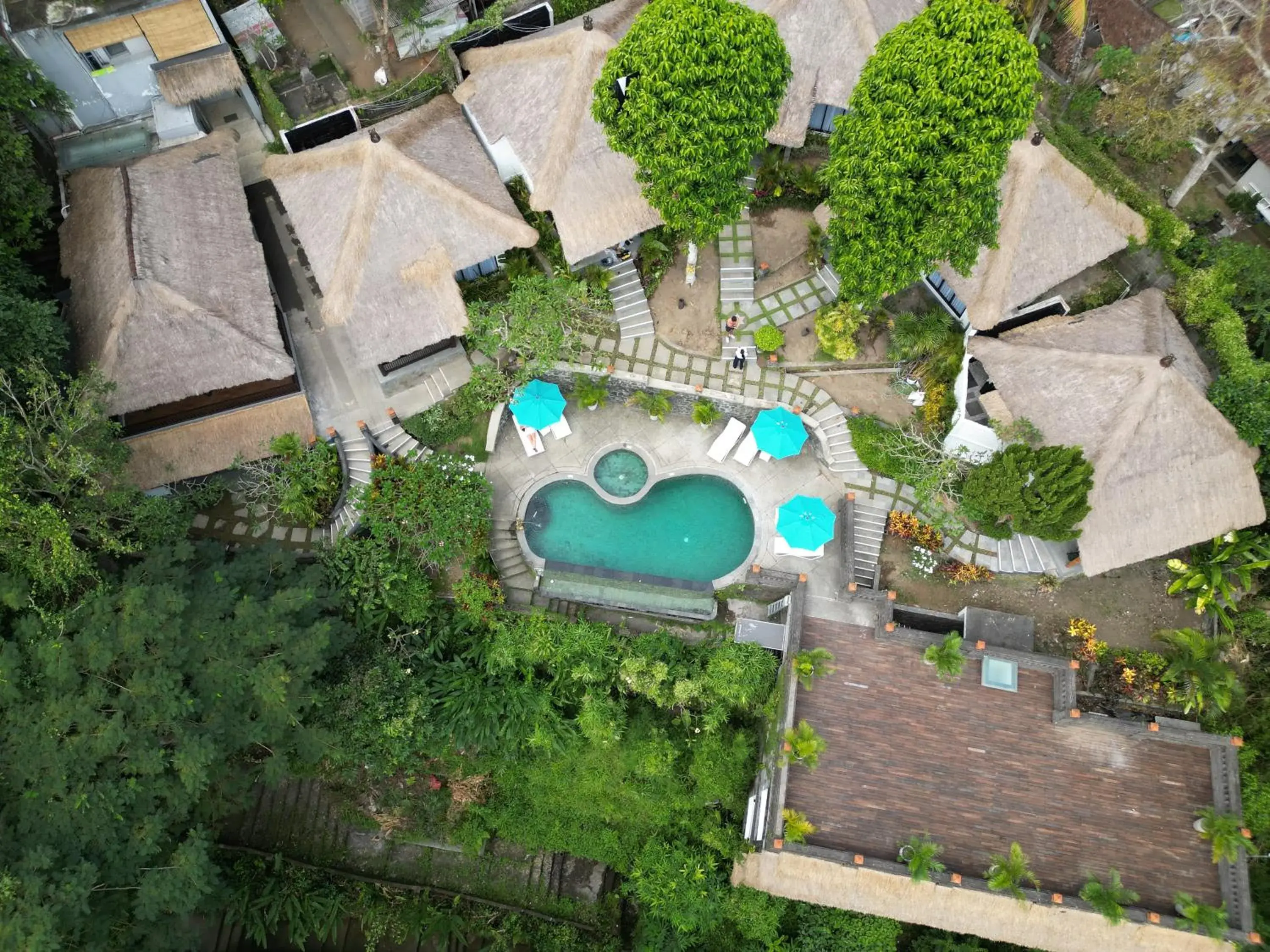 Bird's eye view, Bird's-eye View in Ubud Dedari Villas