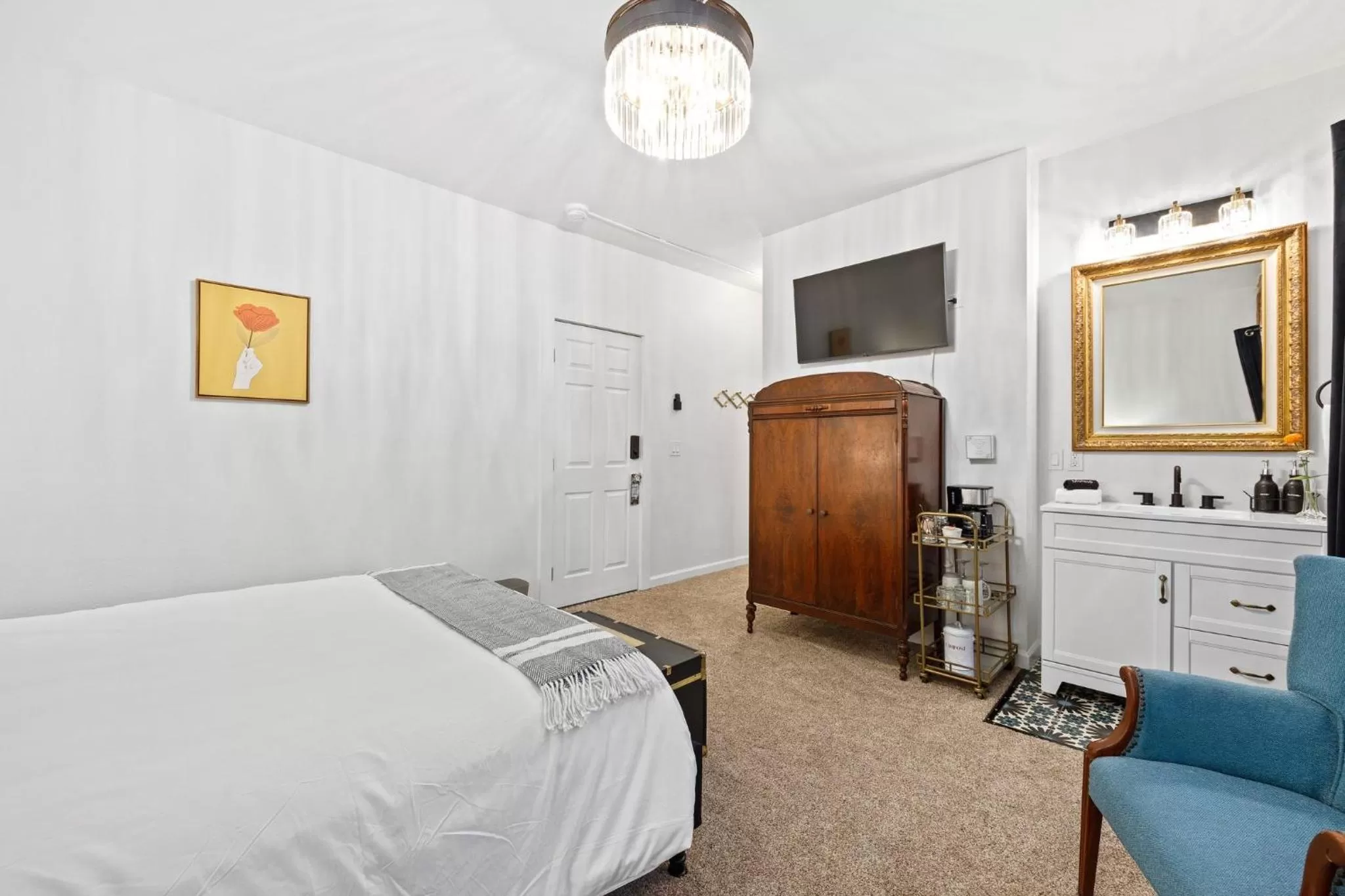 Bed in Flora House Denver