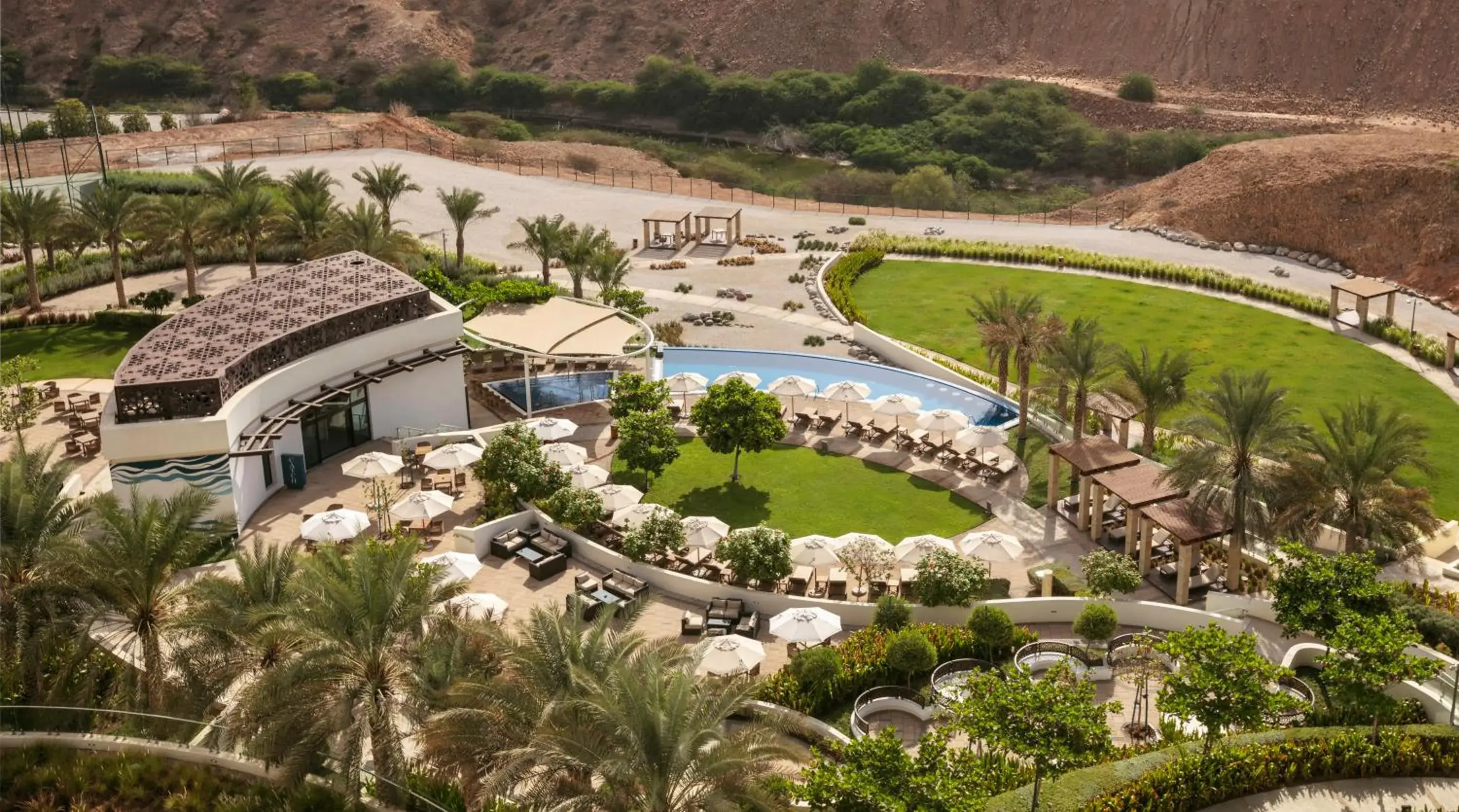 Property building, Bird's-eye View in JW Marriott Hotel Muscat