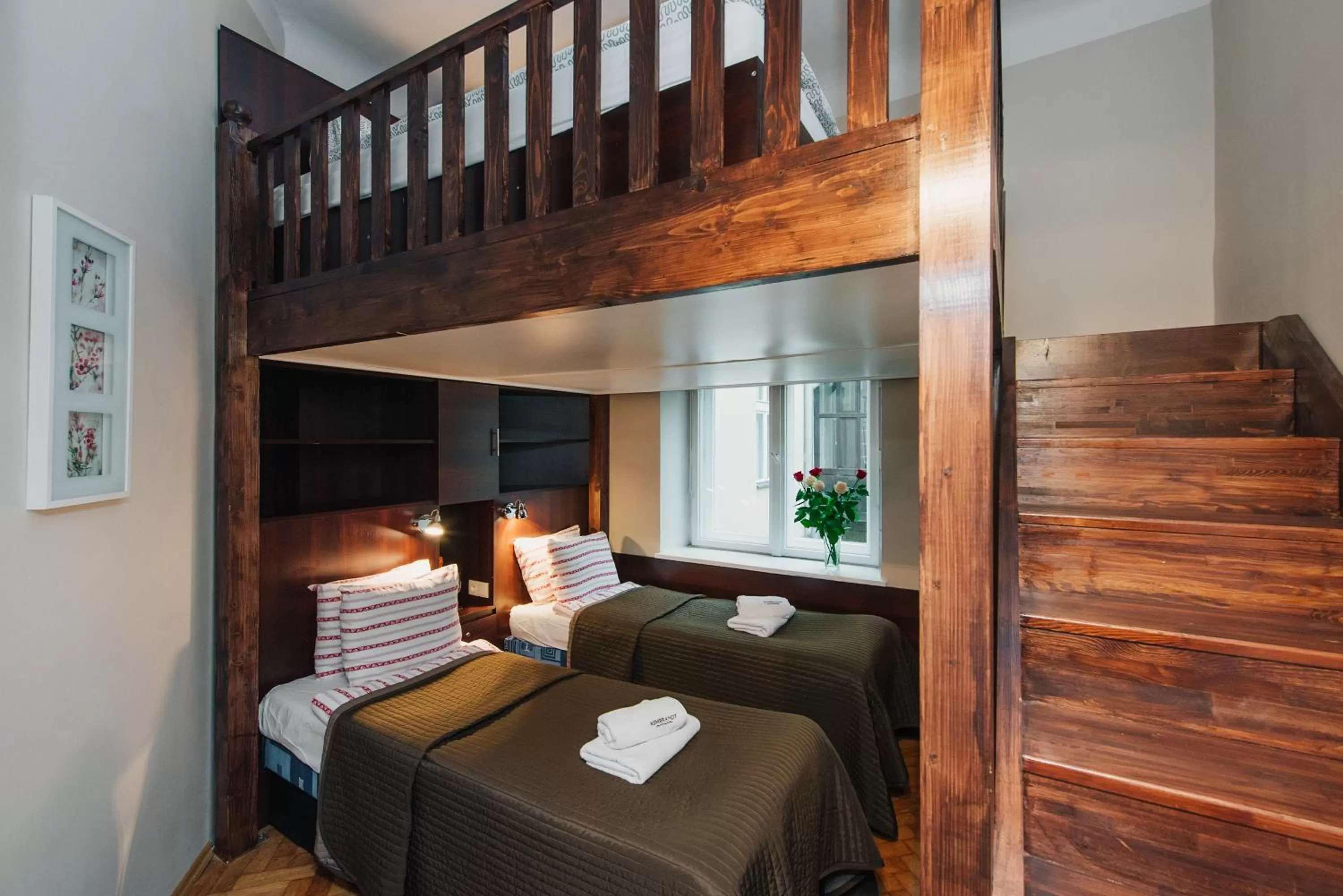 Bed in Rembrandt Aparthotel