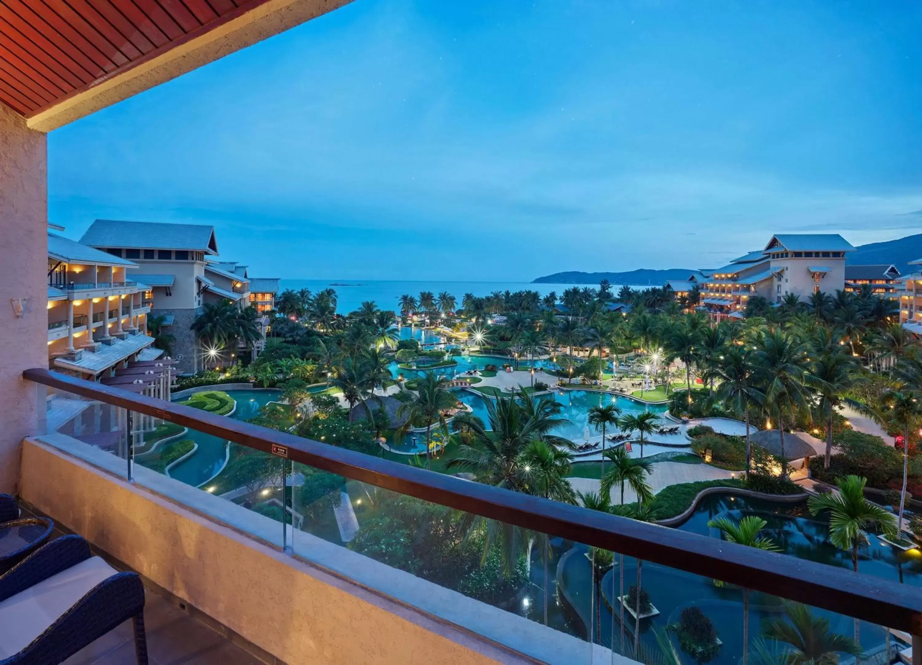 View (from property/room), Balcony/Terrace in Hilton Sanya Yalong Bay Resort & Spa