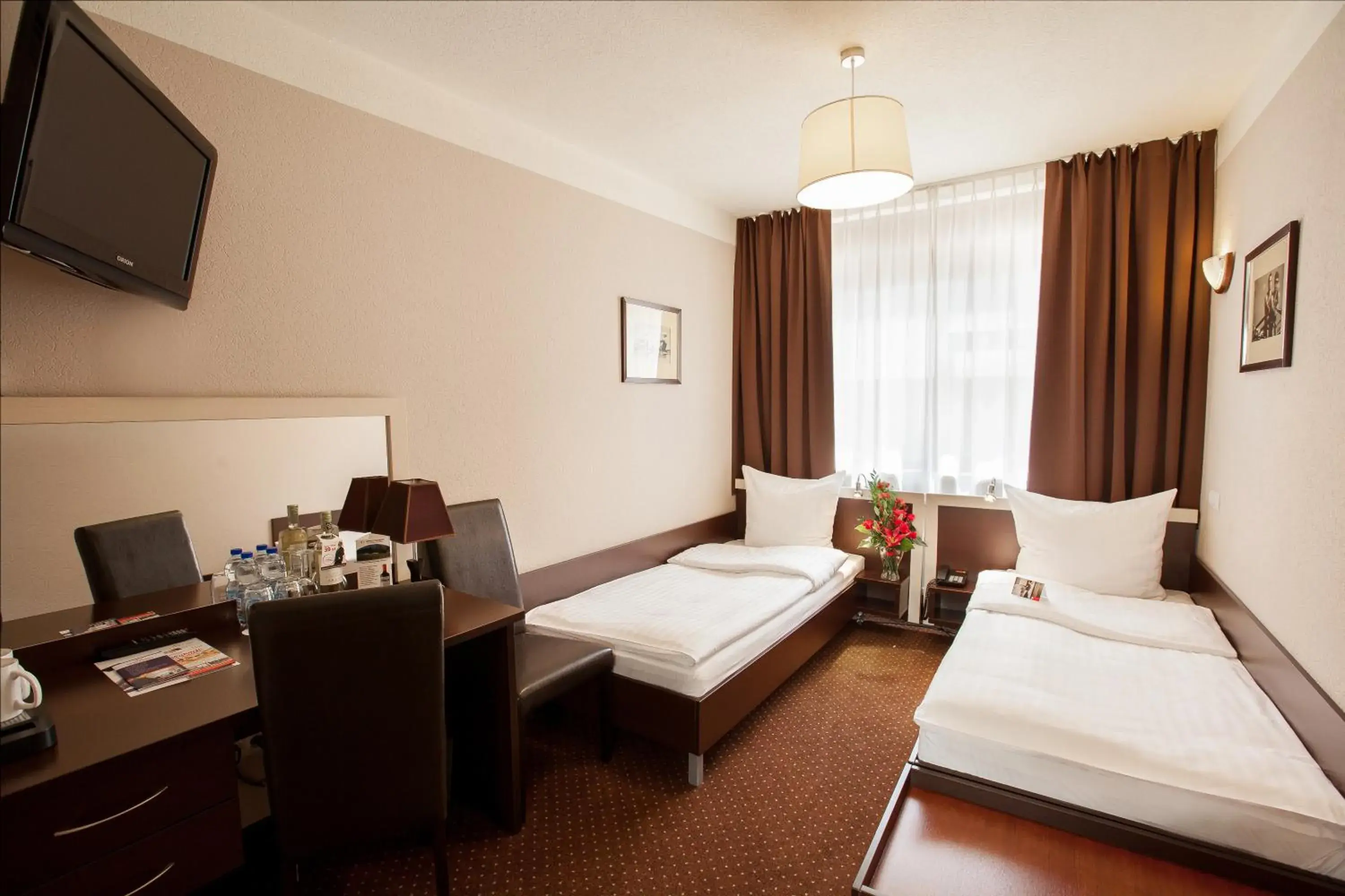 Bed in Hotel Diament Spodek