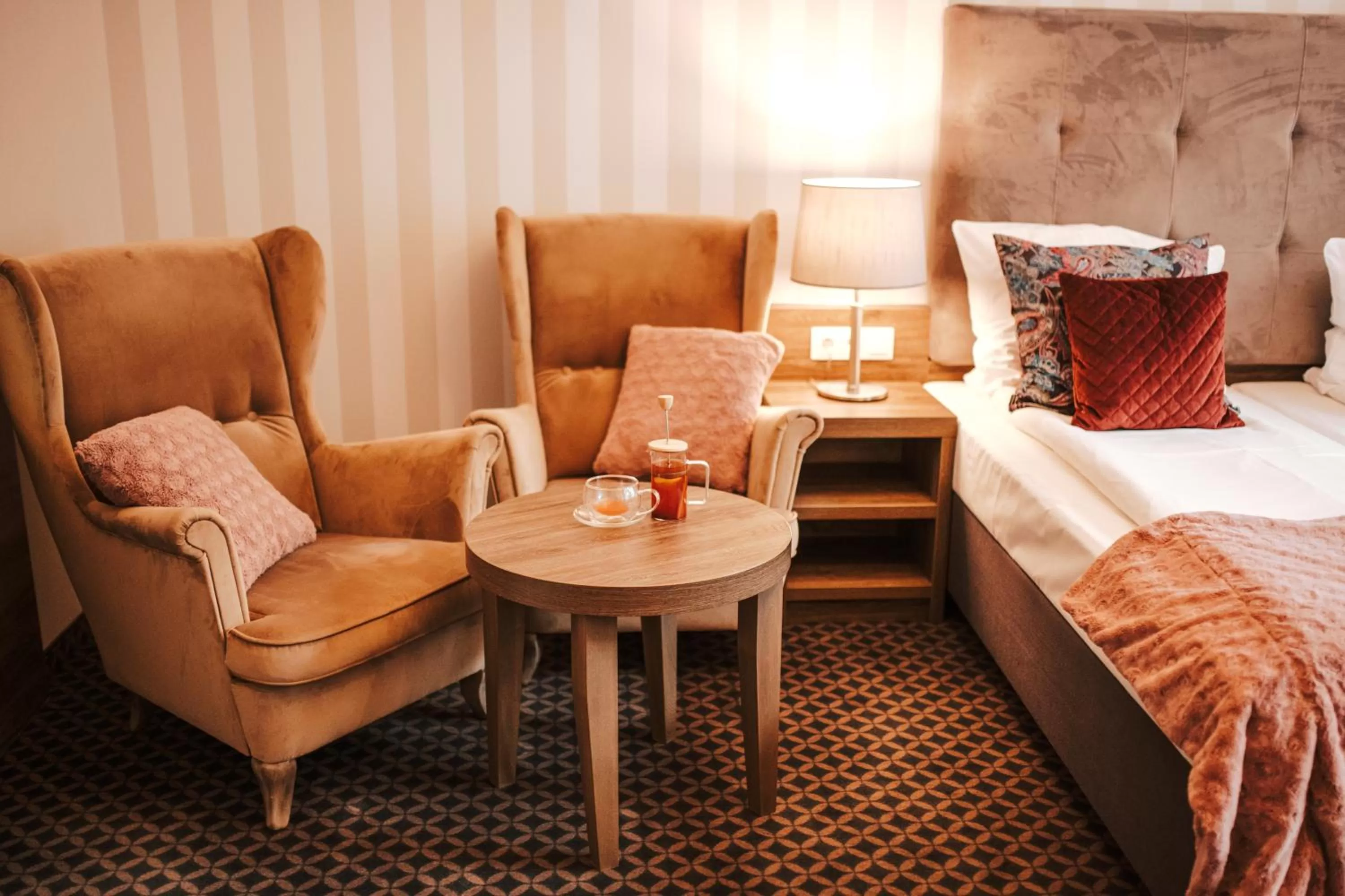 Bed in Hotel Dębowy Biowellness & SPA Góry Sowie