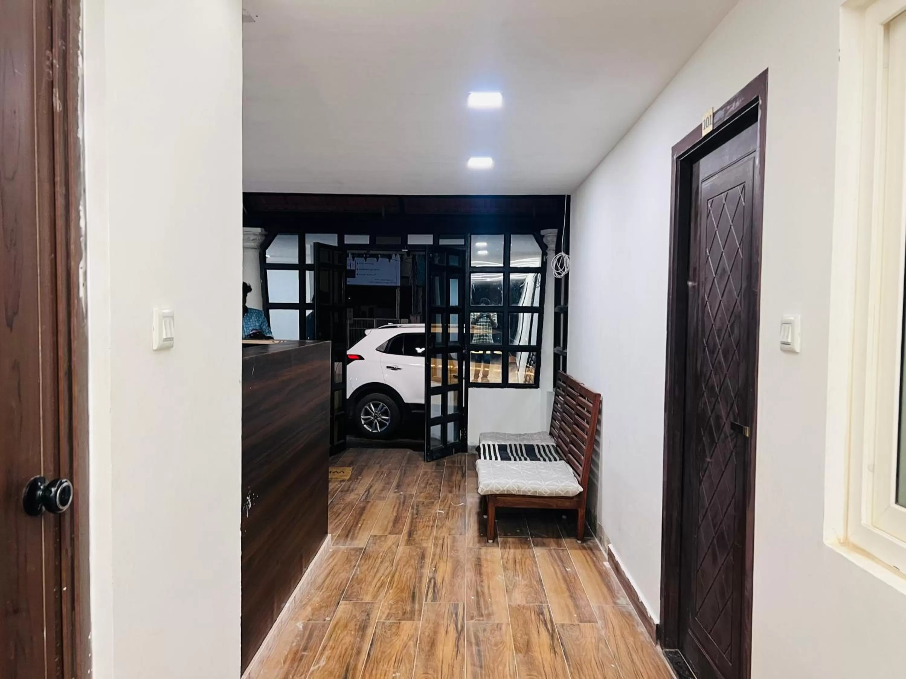 Seating area in David Residency