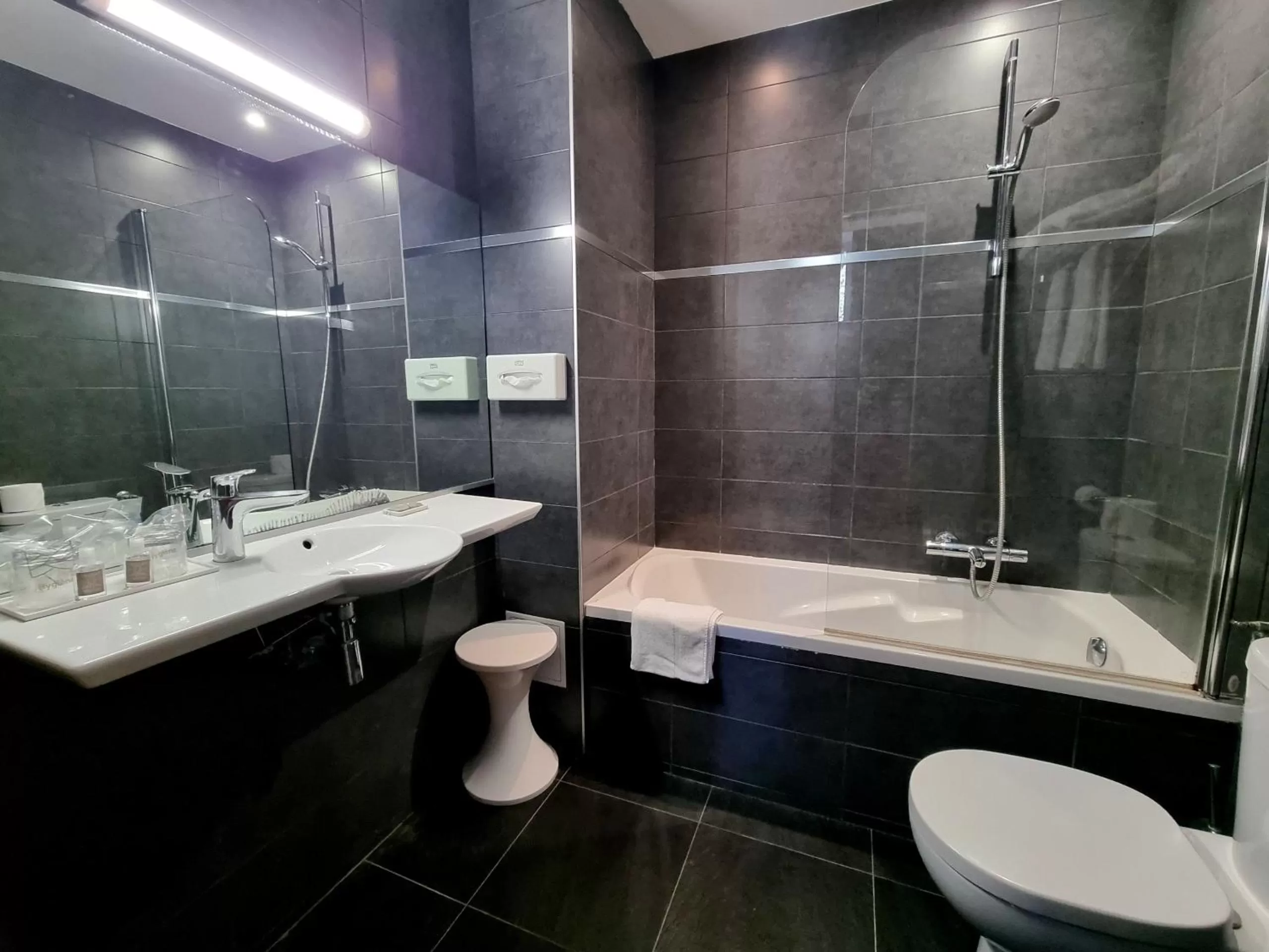 Bathroom in Hotel Carlton Nice, Partially Renovated