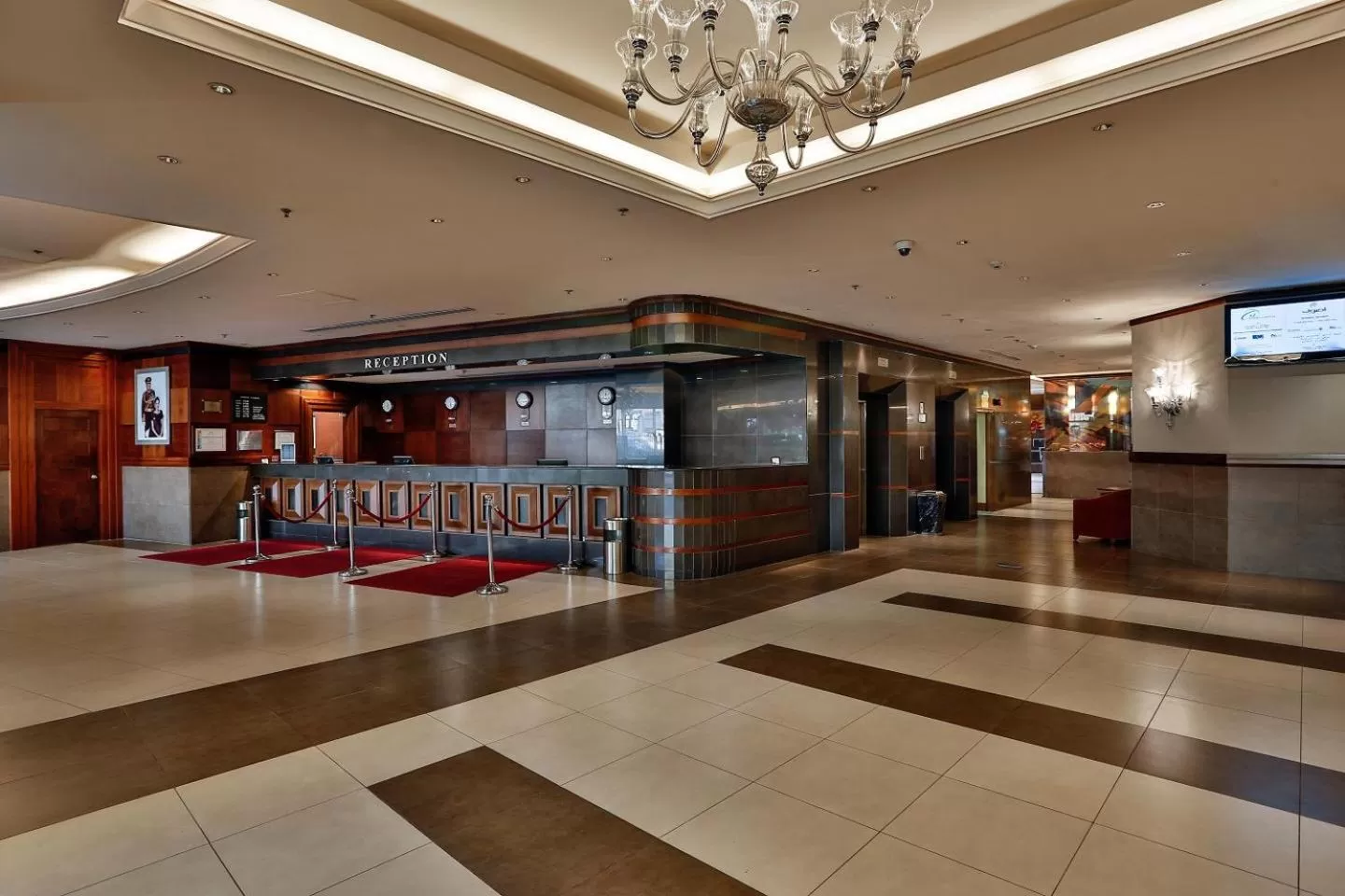 Lobby or reception in Geneva Hotel