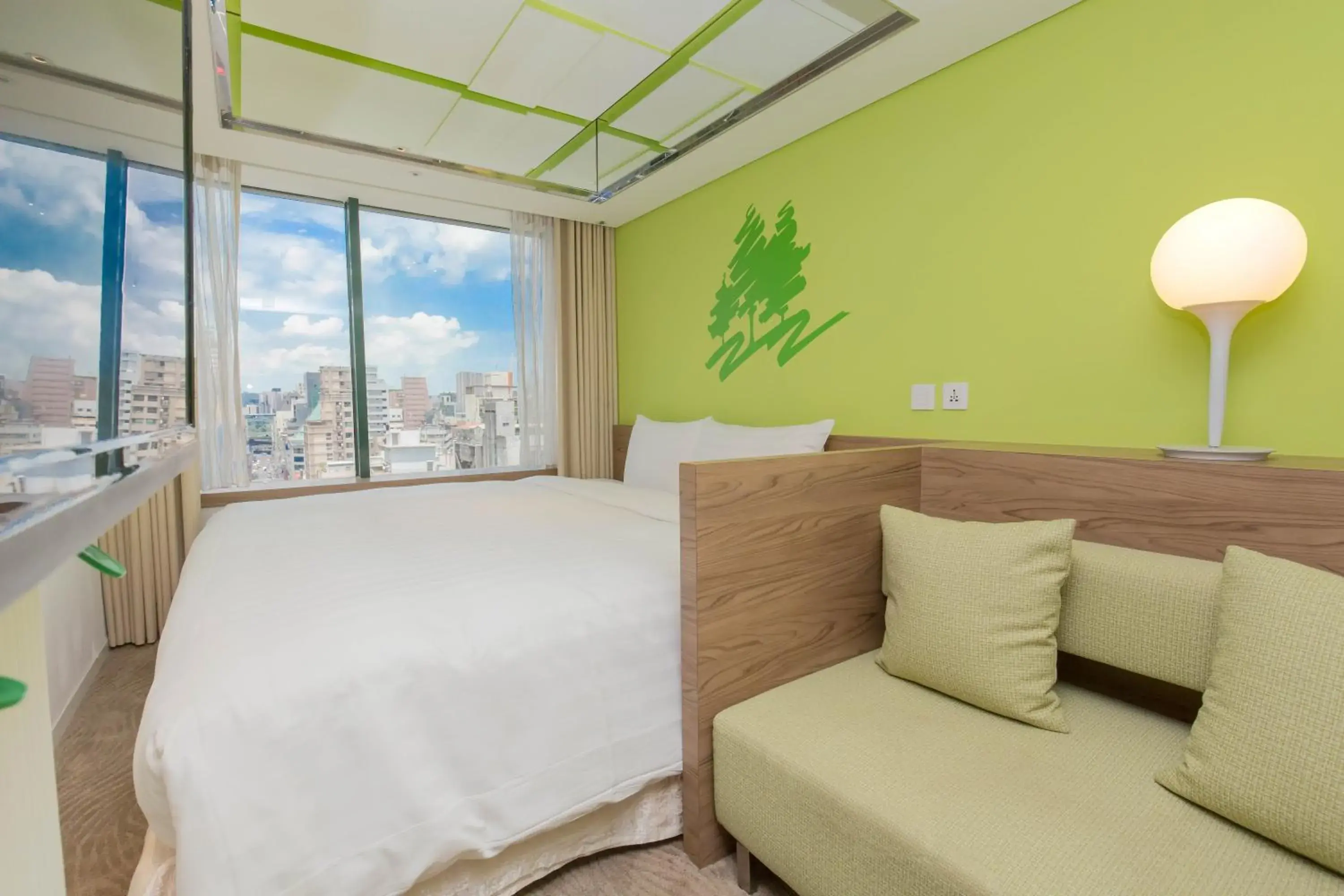 Classic Double Room with City View in Green World Hotel - Zhonghua Classic Double Room with City View in Green World Hotel - Zhonghua