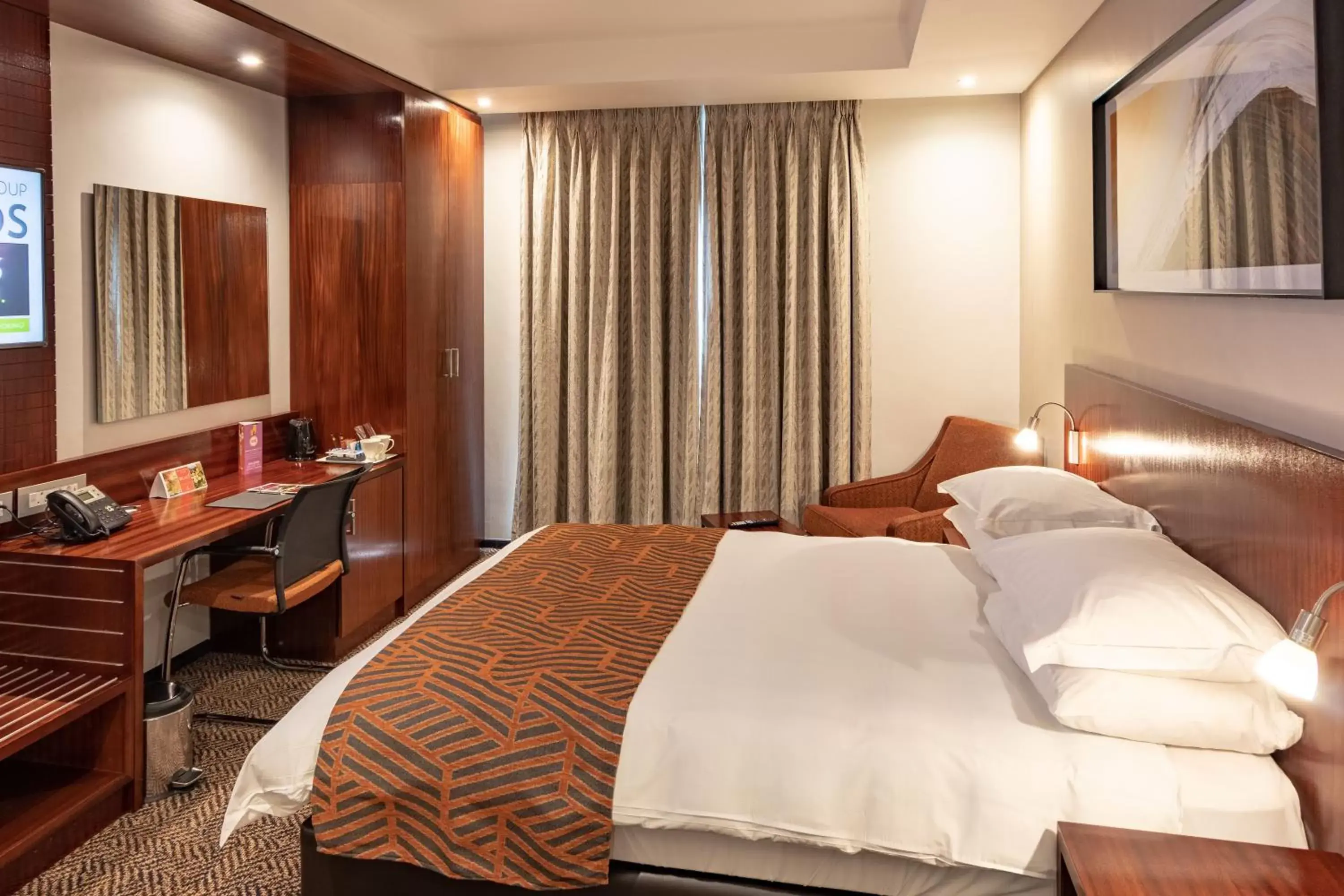 Bed in City Lodge Hotel at OR Tambo International Airport