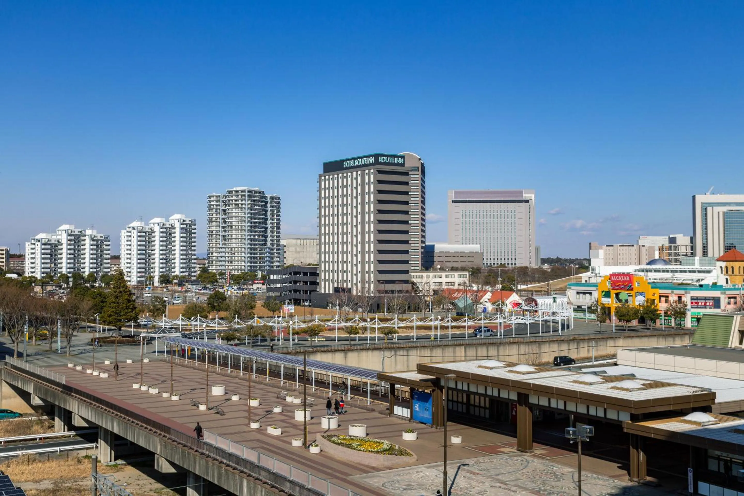 Property building in Hotel Route Inn Chiba Newtown Chuo Ekimae -Narita Kuko Akusesu Sen-