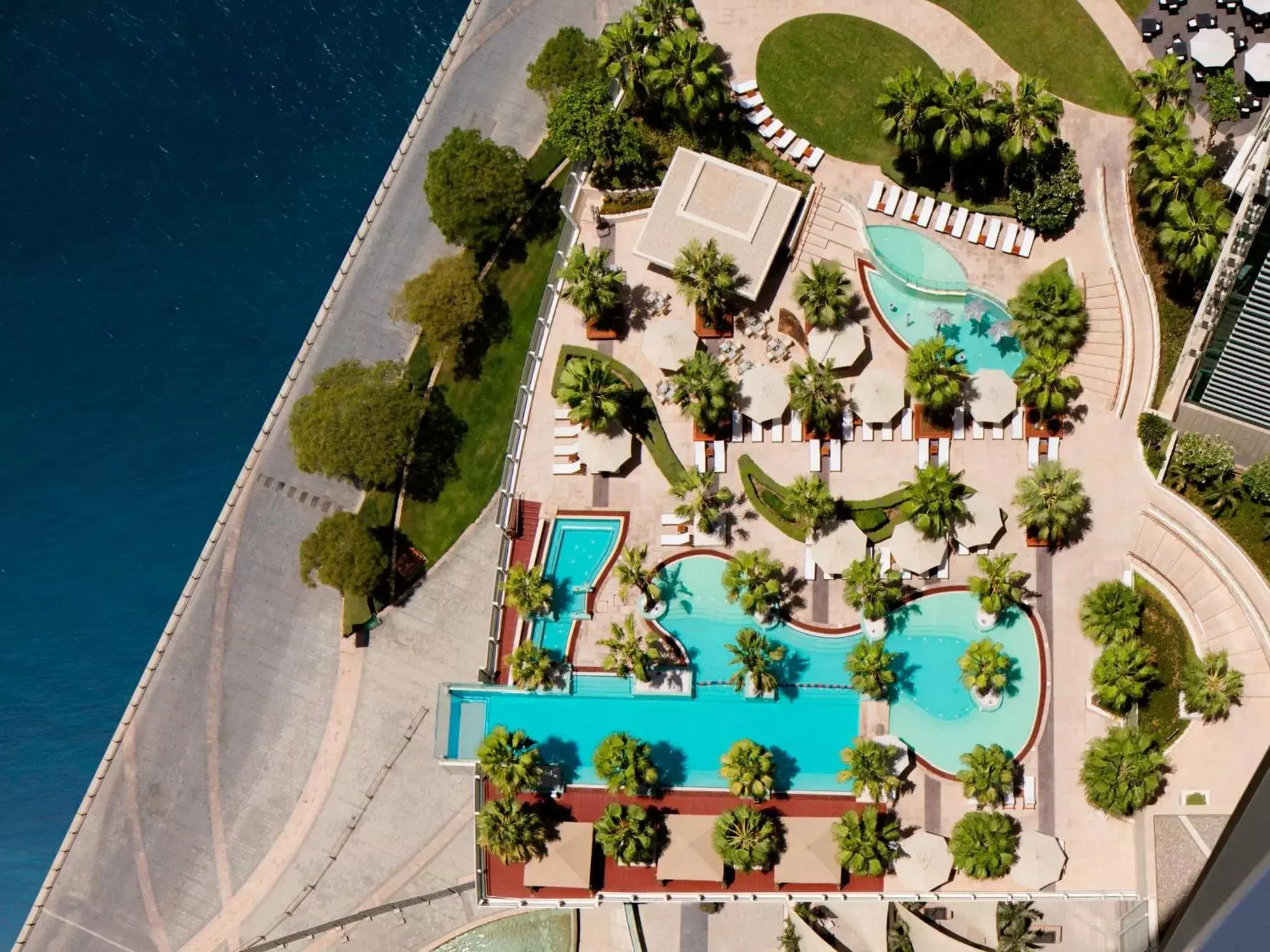Swimming pool, Bird's-eye View in Crowne Plaza Dubai Festival City