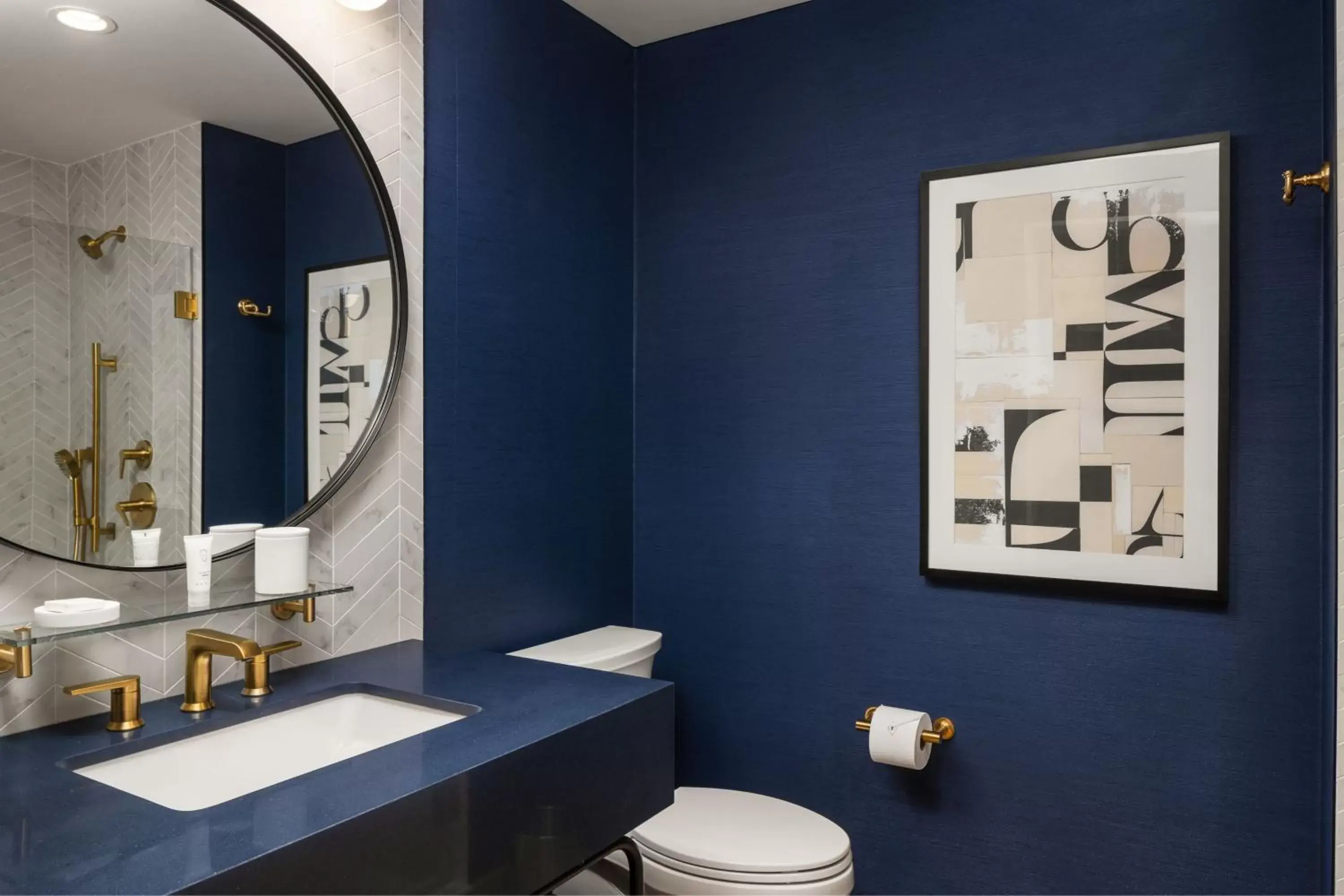 Bathroom in The Ellison, Oklahoma City, a Tribute Portfolio Hotel