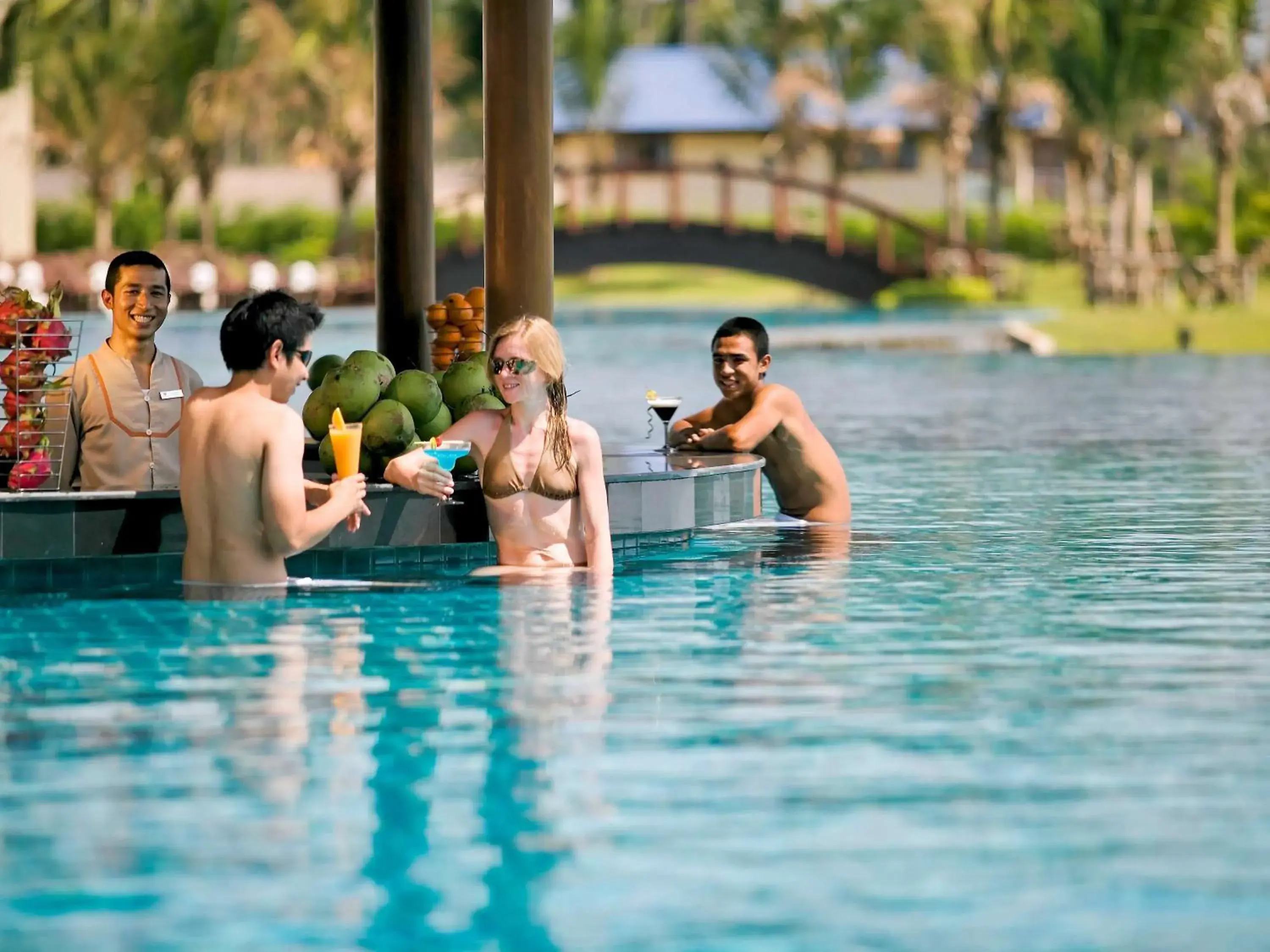 Lounge or bar, Swimming Pool in Sofitel Krabi Phokeethra Golf and Spa Resort