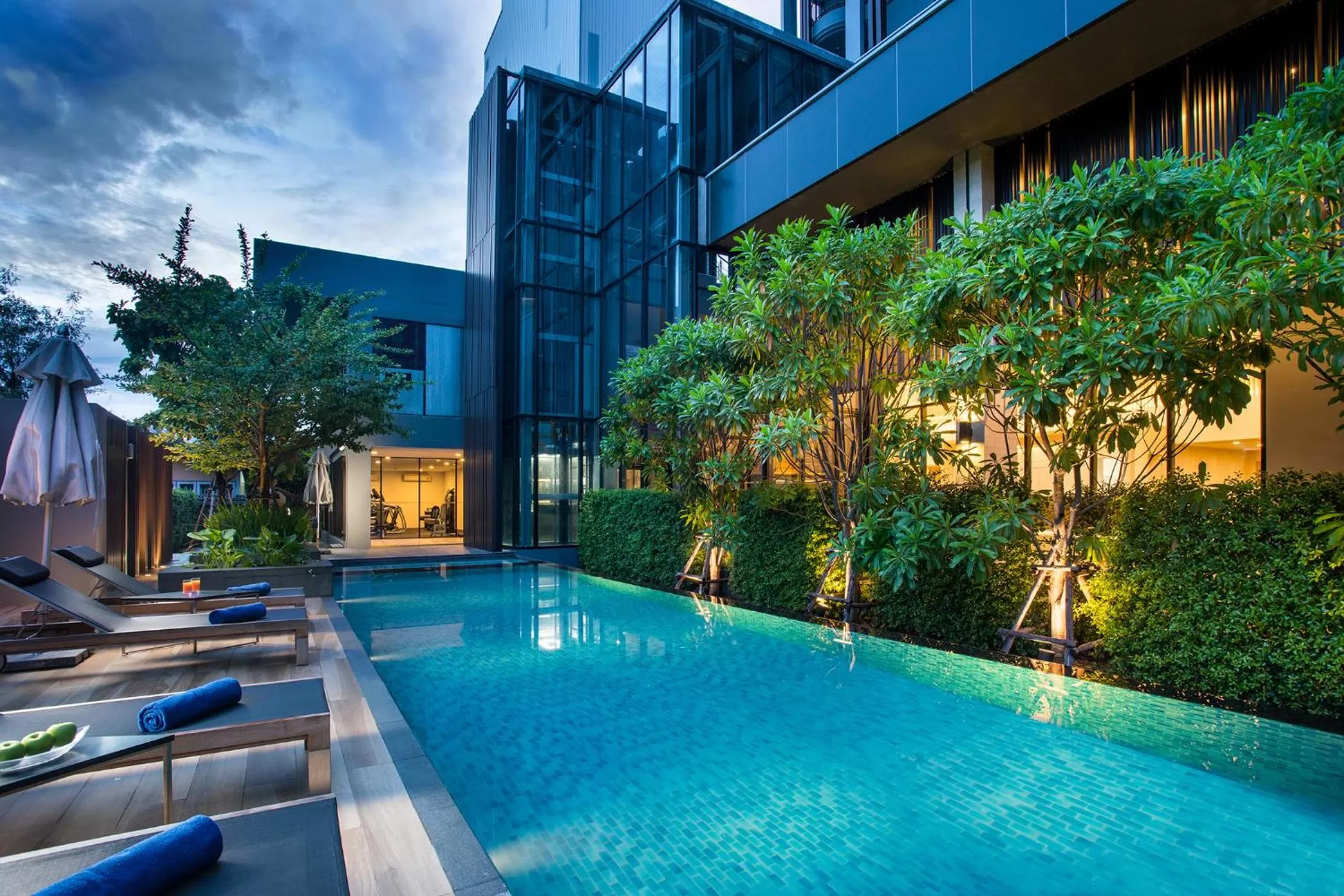 Swimming pool in Somerset Ekamai Bangkok