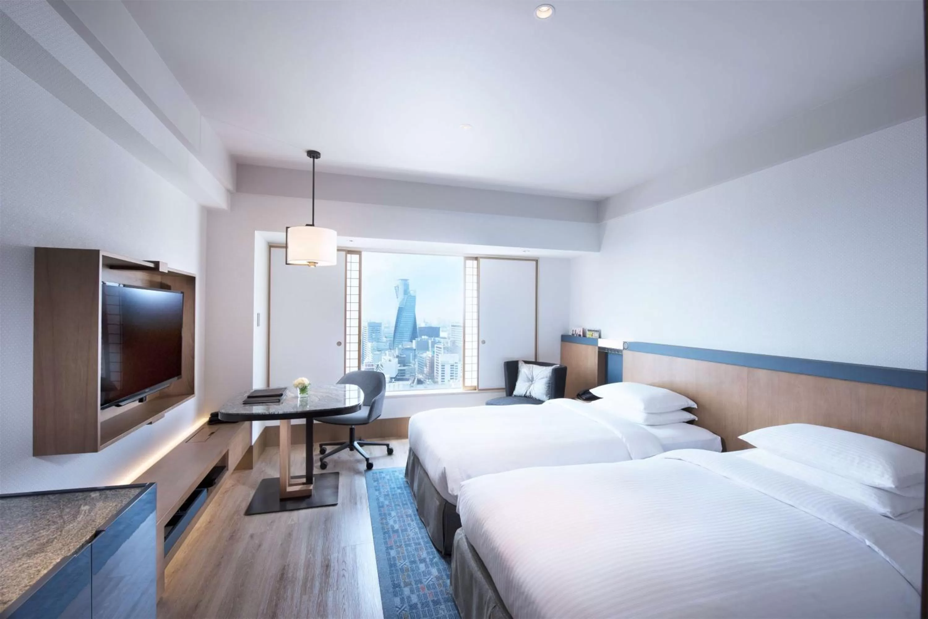 Deluxe Family Room with Two Double Beds in Hilton Nagoya Hotel