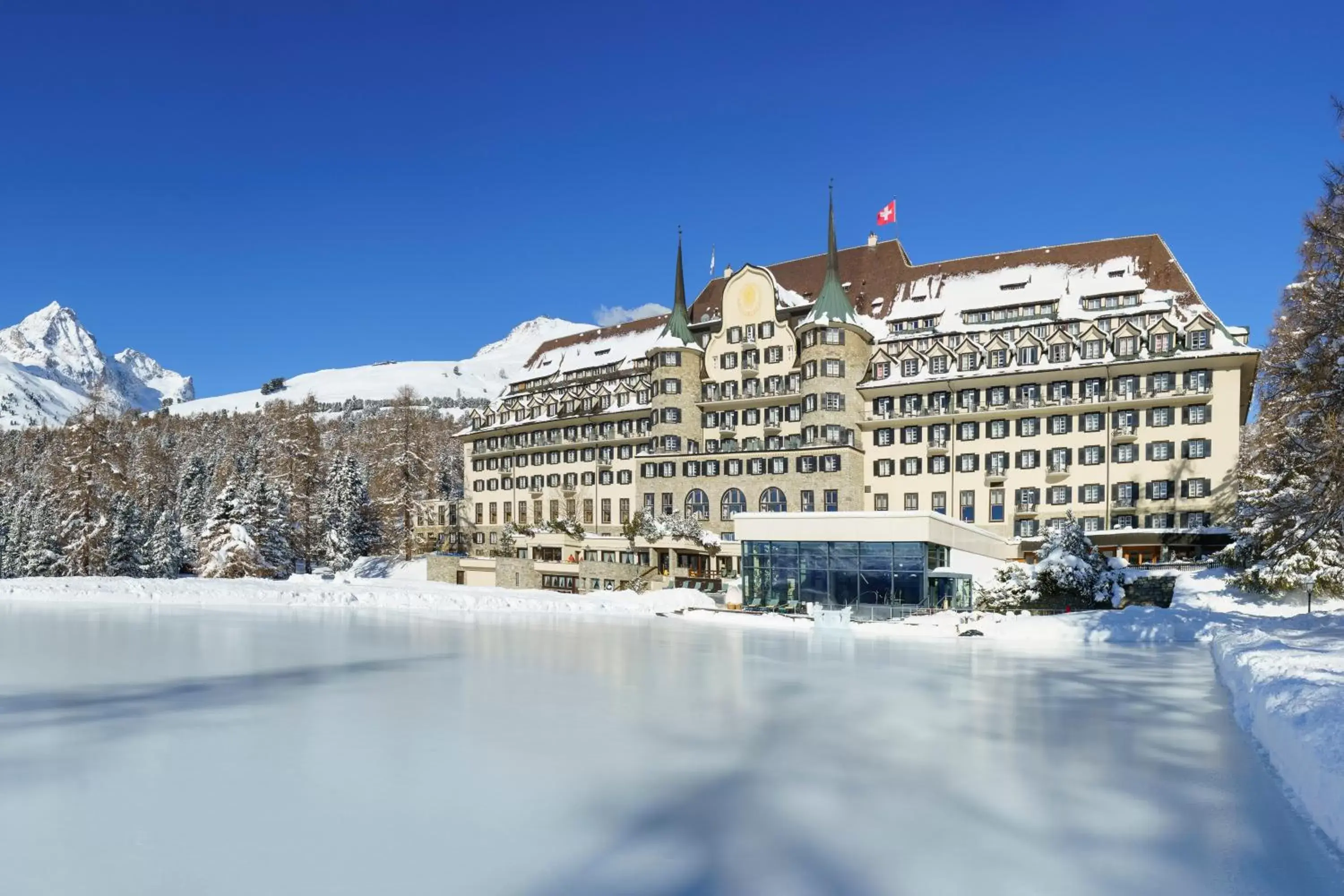 Property building, Winter in Suvretta House