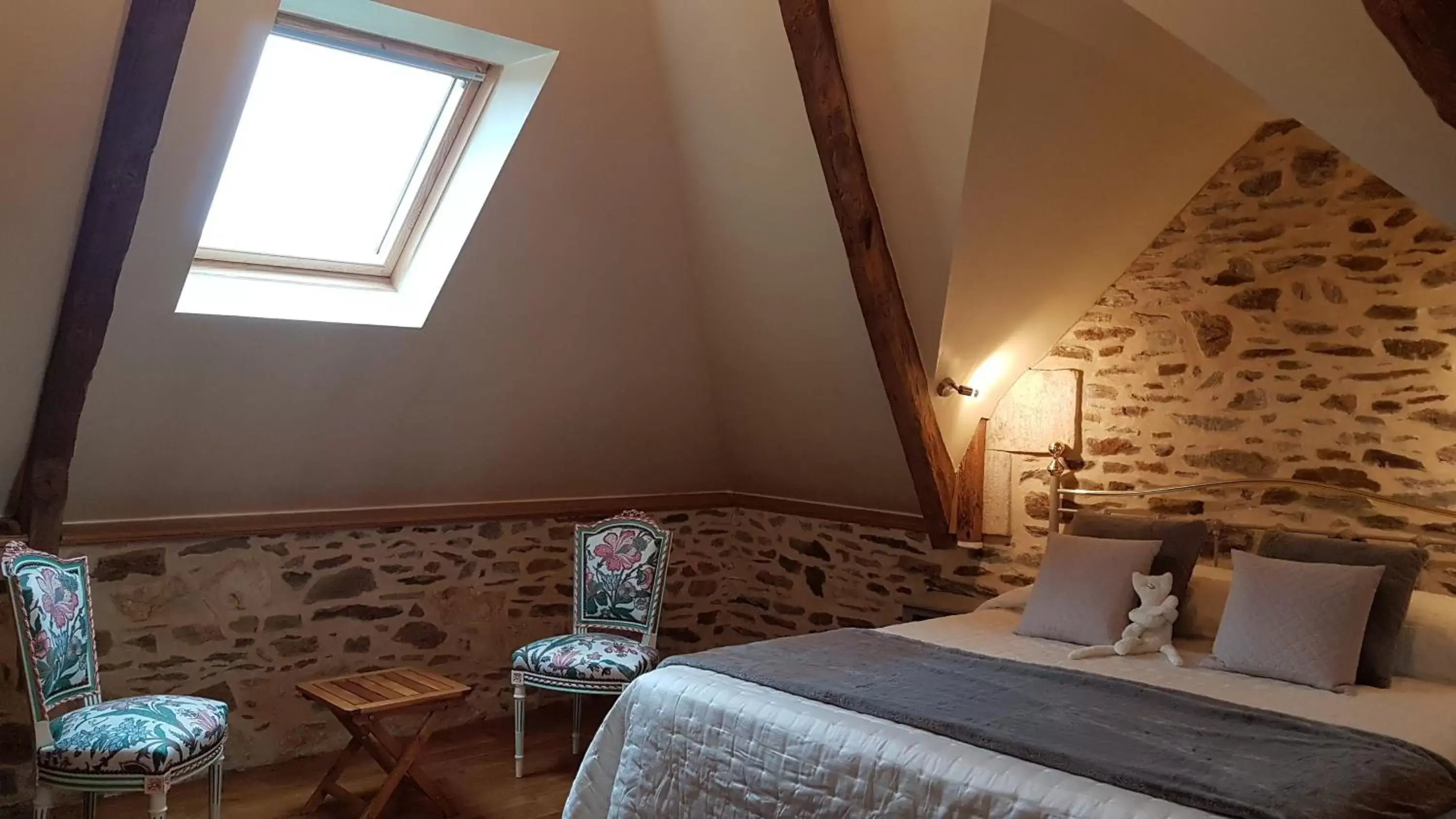 Bedroom, Bed in Le Manoir de la Bigotière