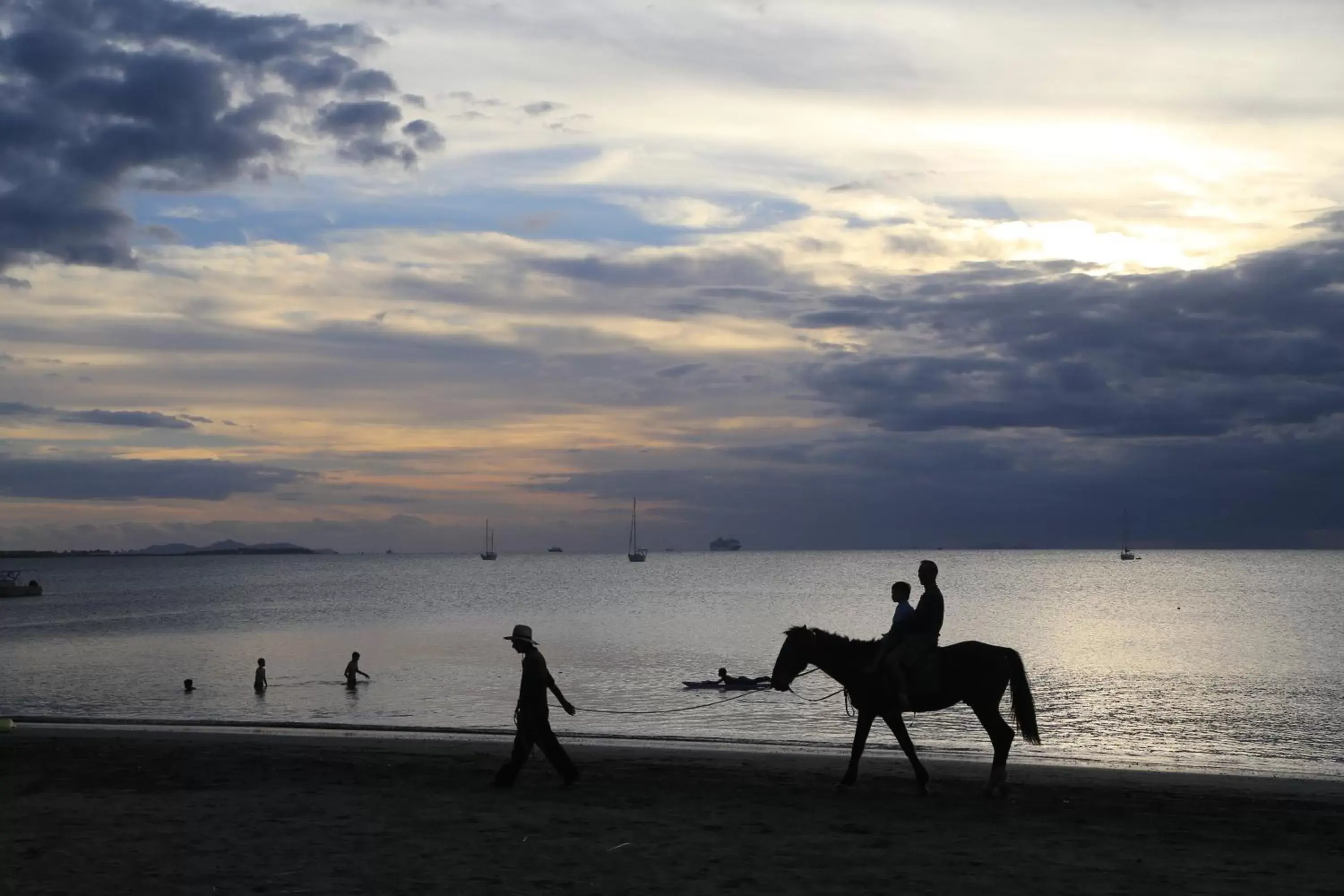 Horse-riding in Aquarius On The Beach