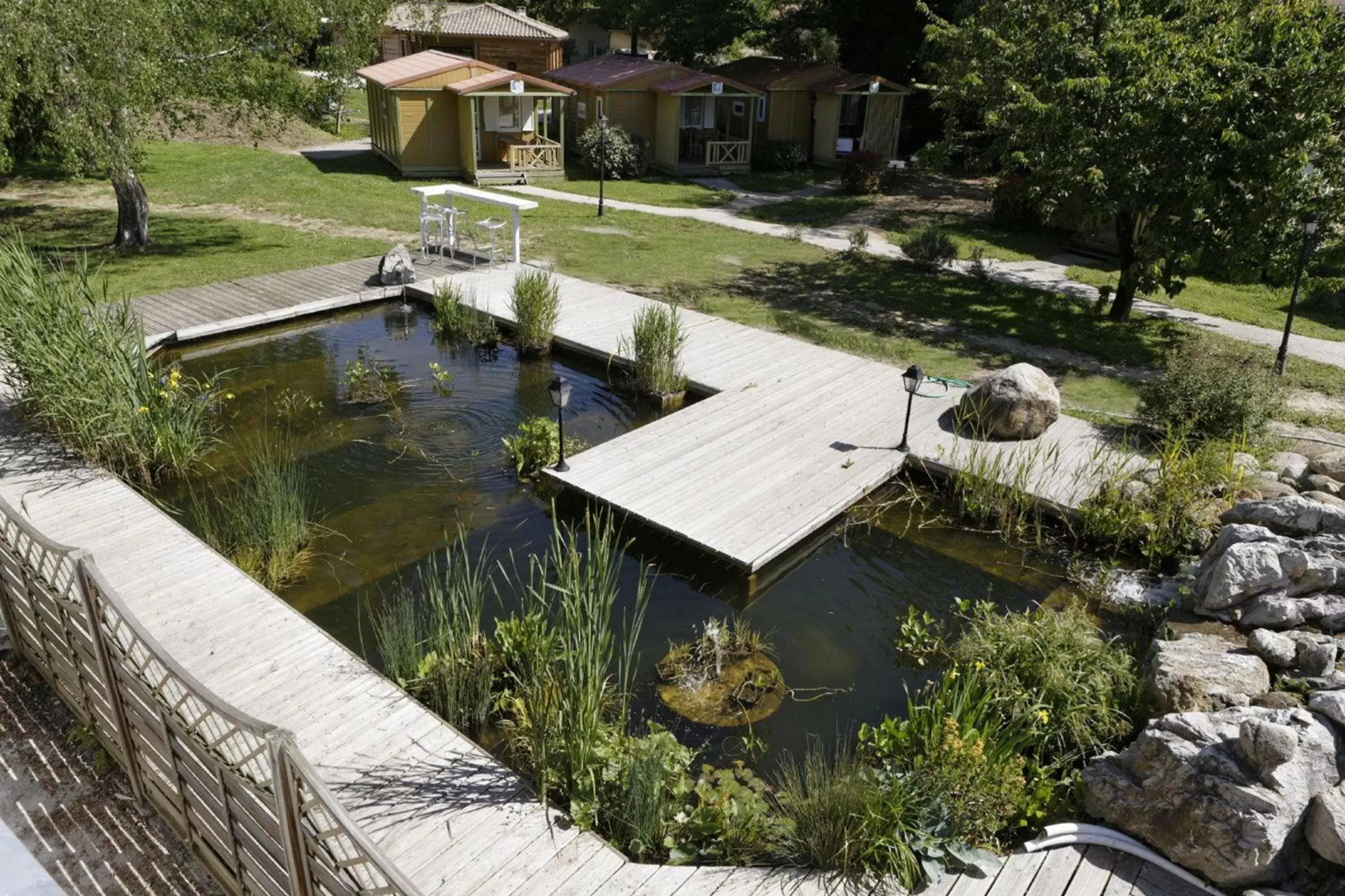 Garden in Hotel du Lac Foix