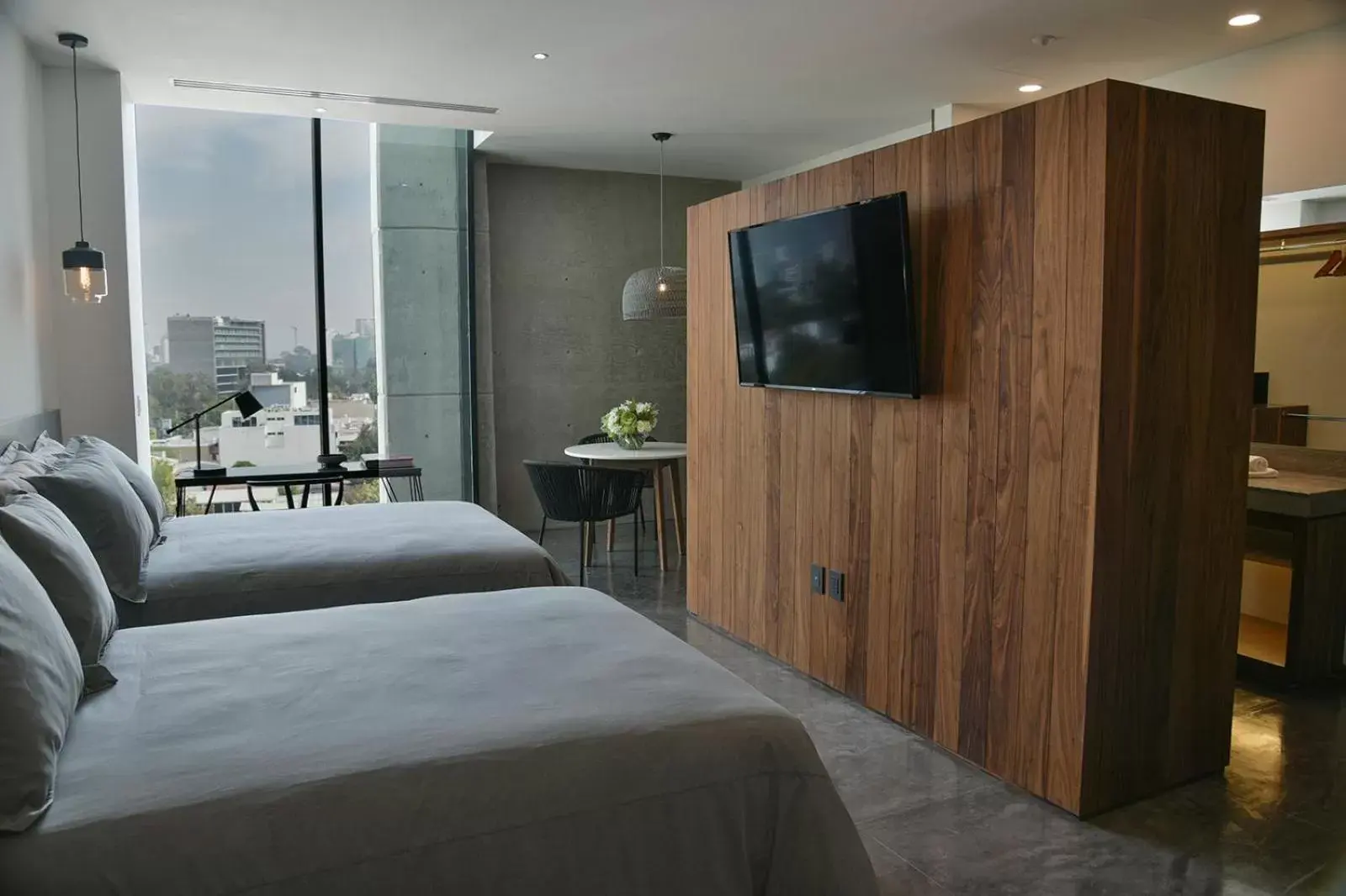 Bedroom, TV/Entertainment Center in Suites BQ