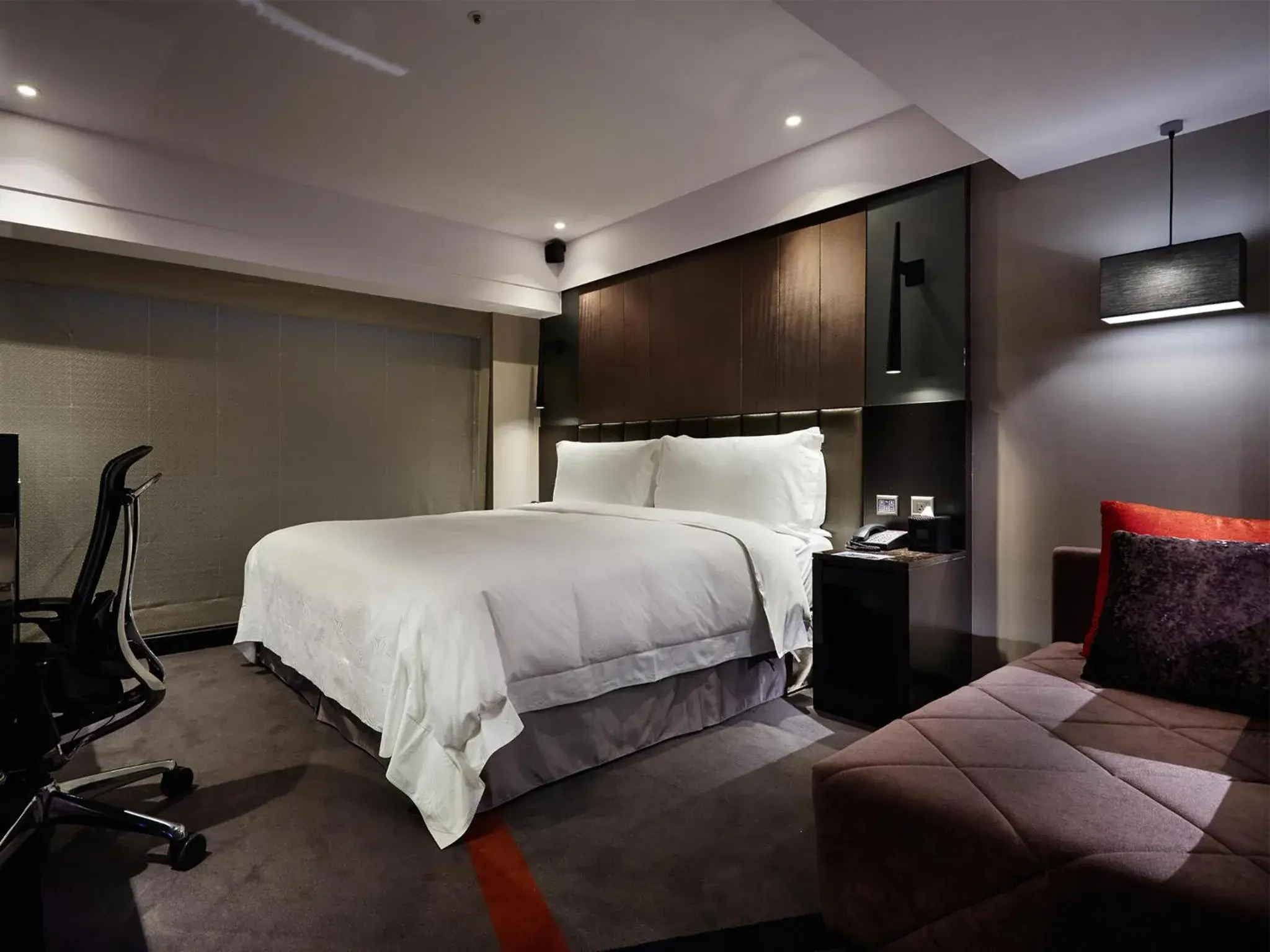 Bed in Tango Hotel Taipei Fuhsing