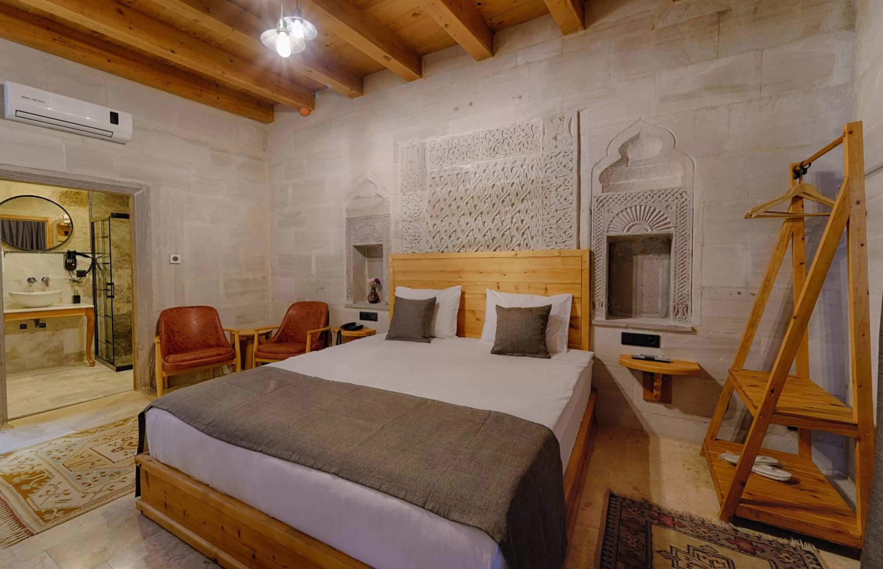 Bed in Concept Cave House