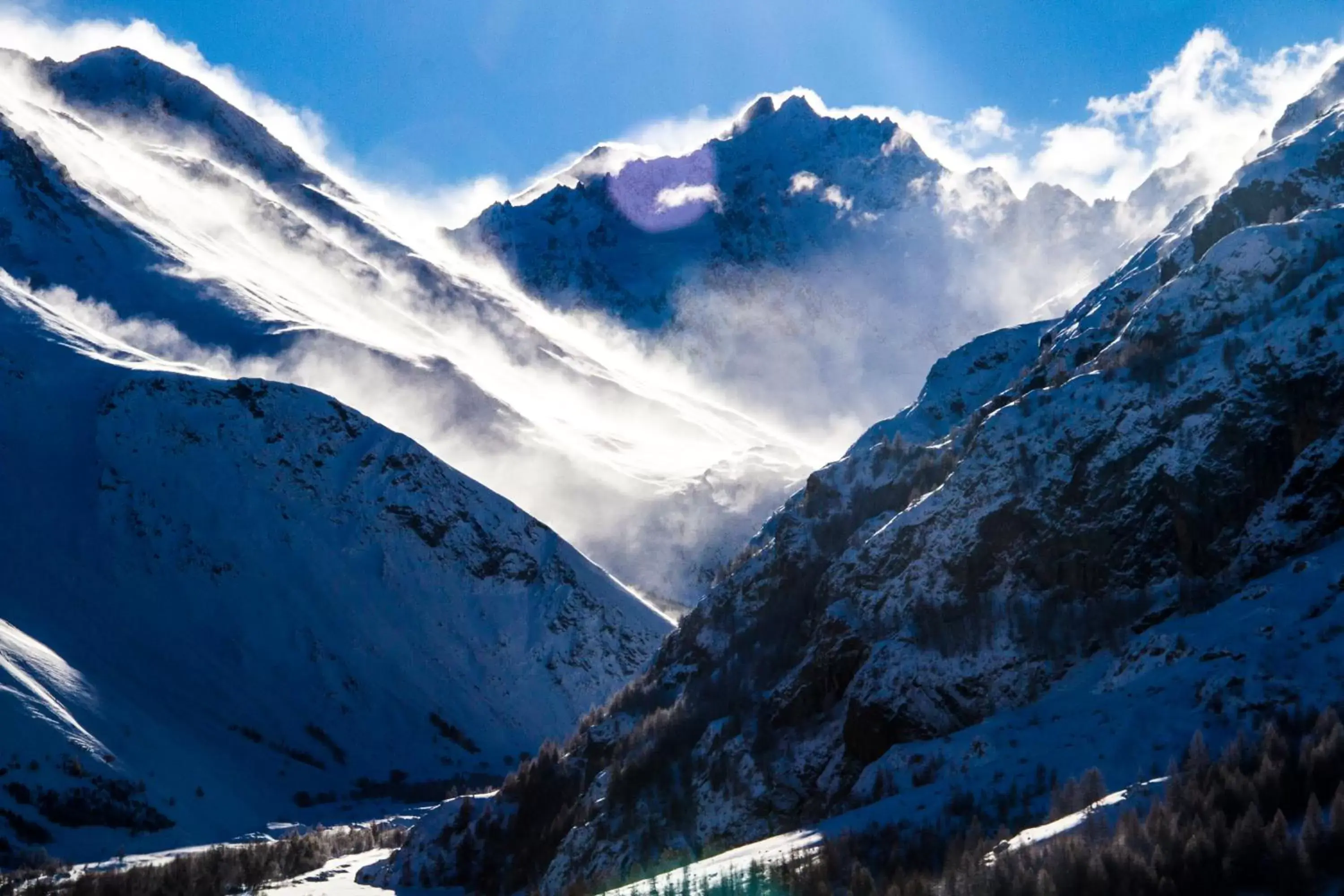 Natural landscape, Winter in Hotel Le Faranchin