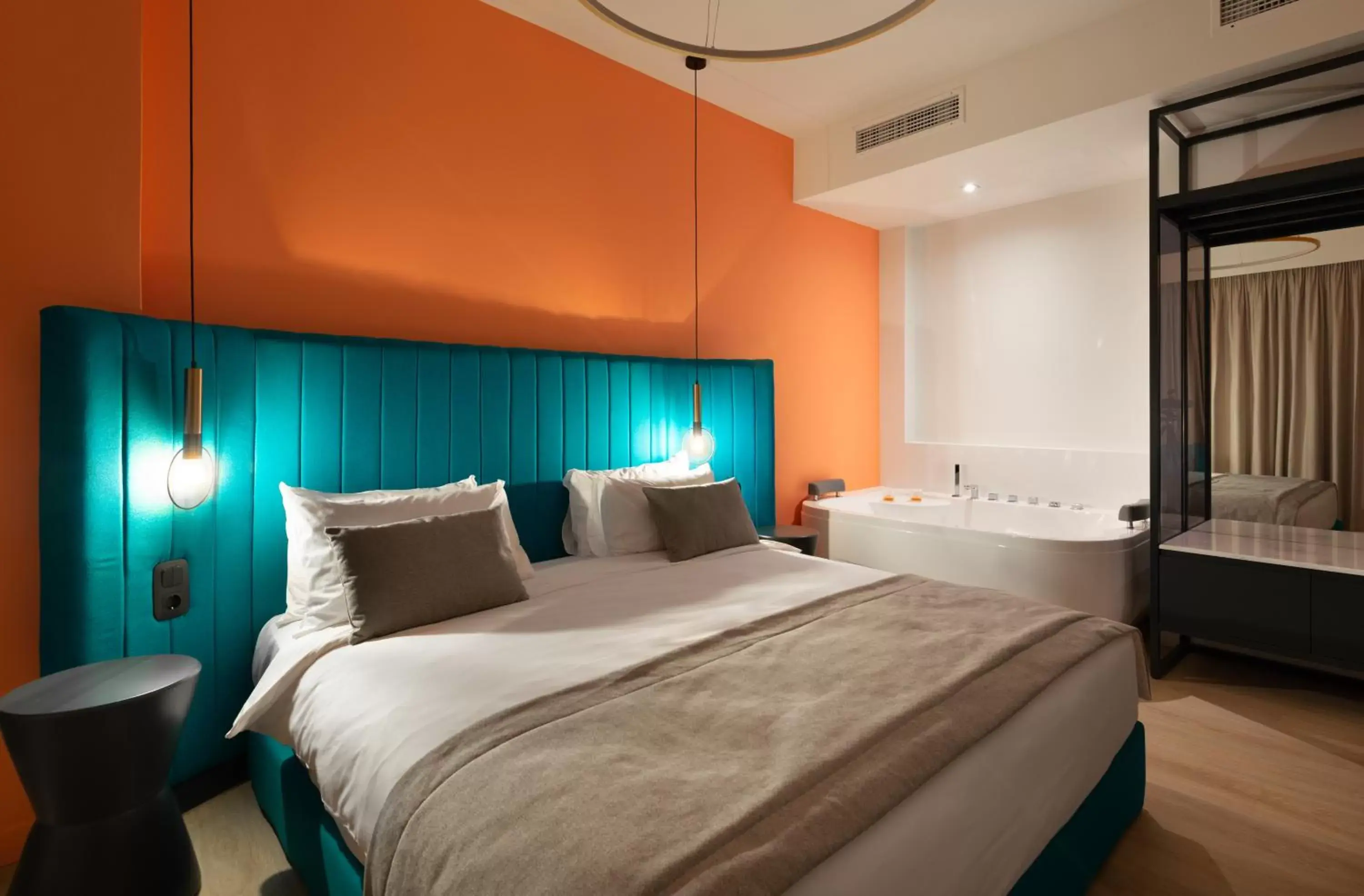 Bed in Colors Hotel Athens