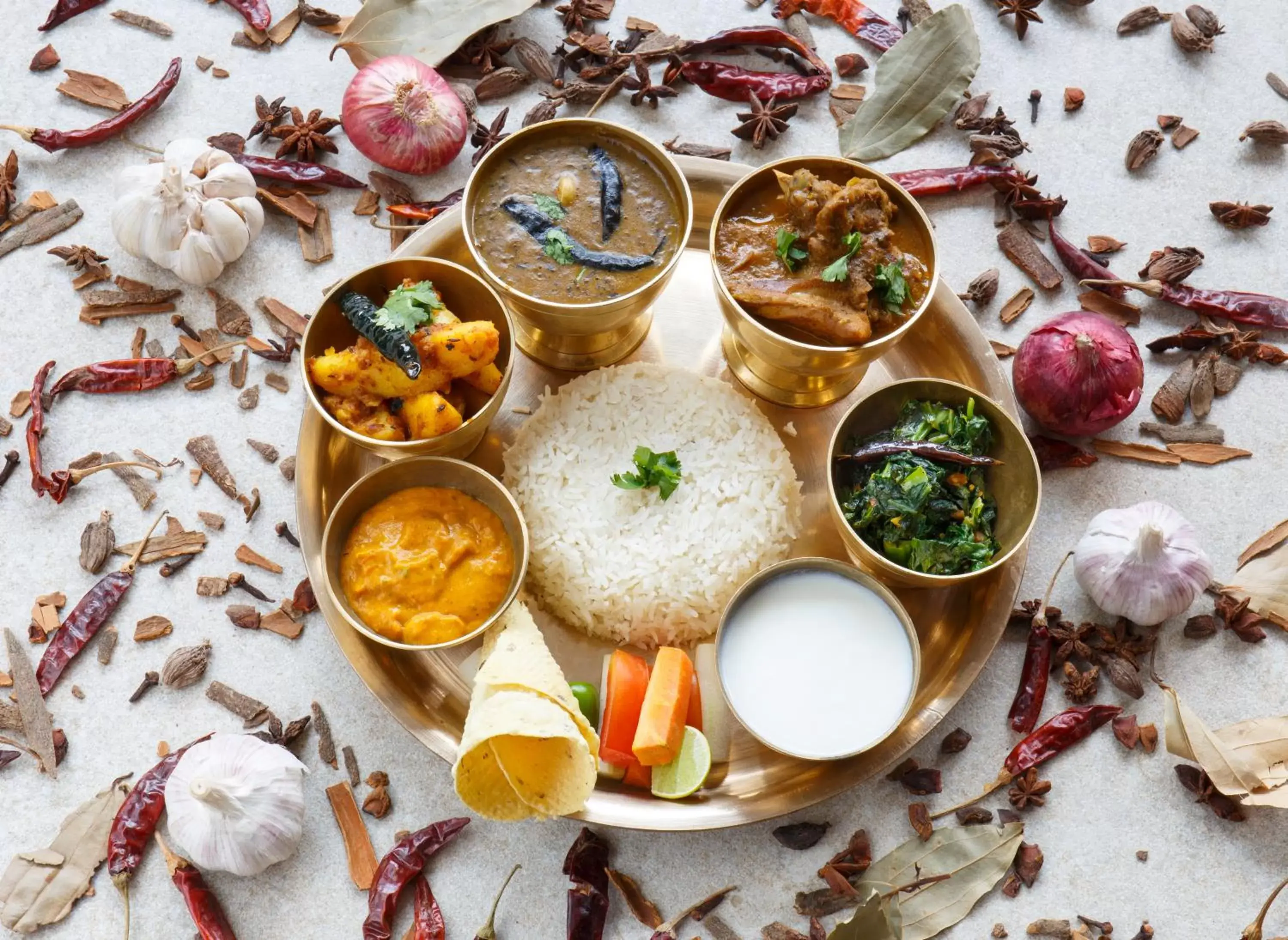 Food close-up in Royal Singi Hotel