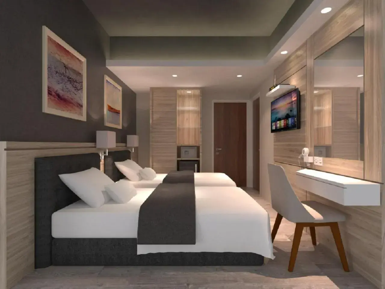 Bed in Grand Hallmark Hotel - Johor Bahru
