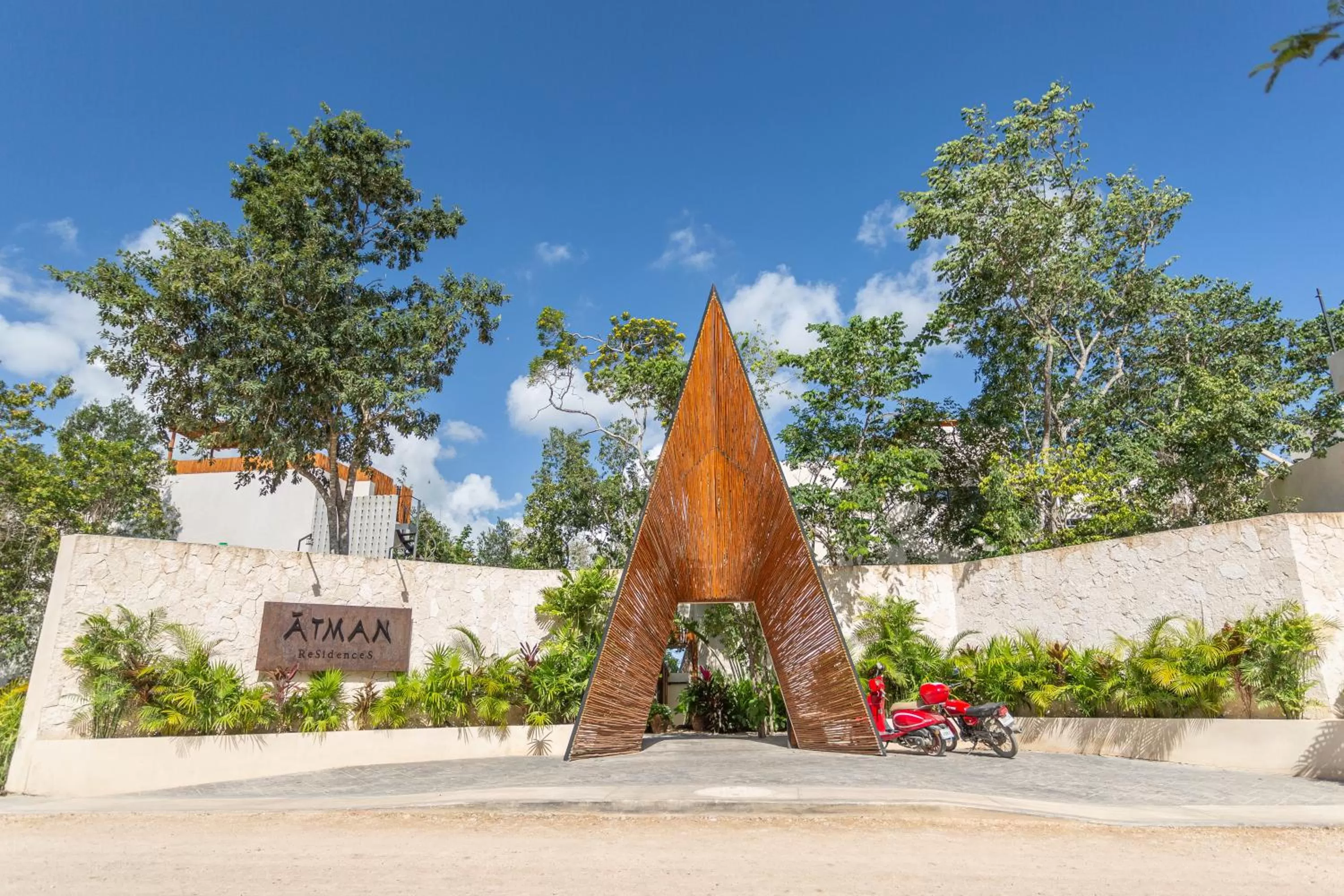 Facade/entrance in Atman Residences Tulum