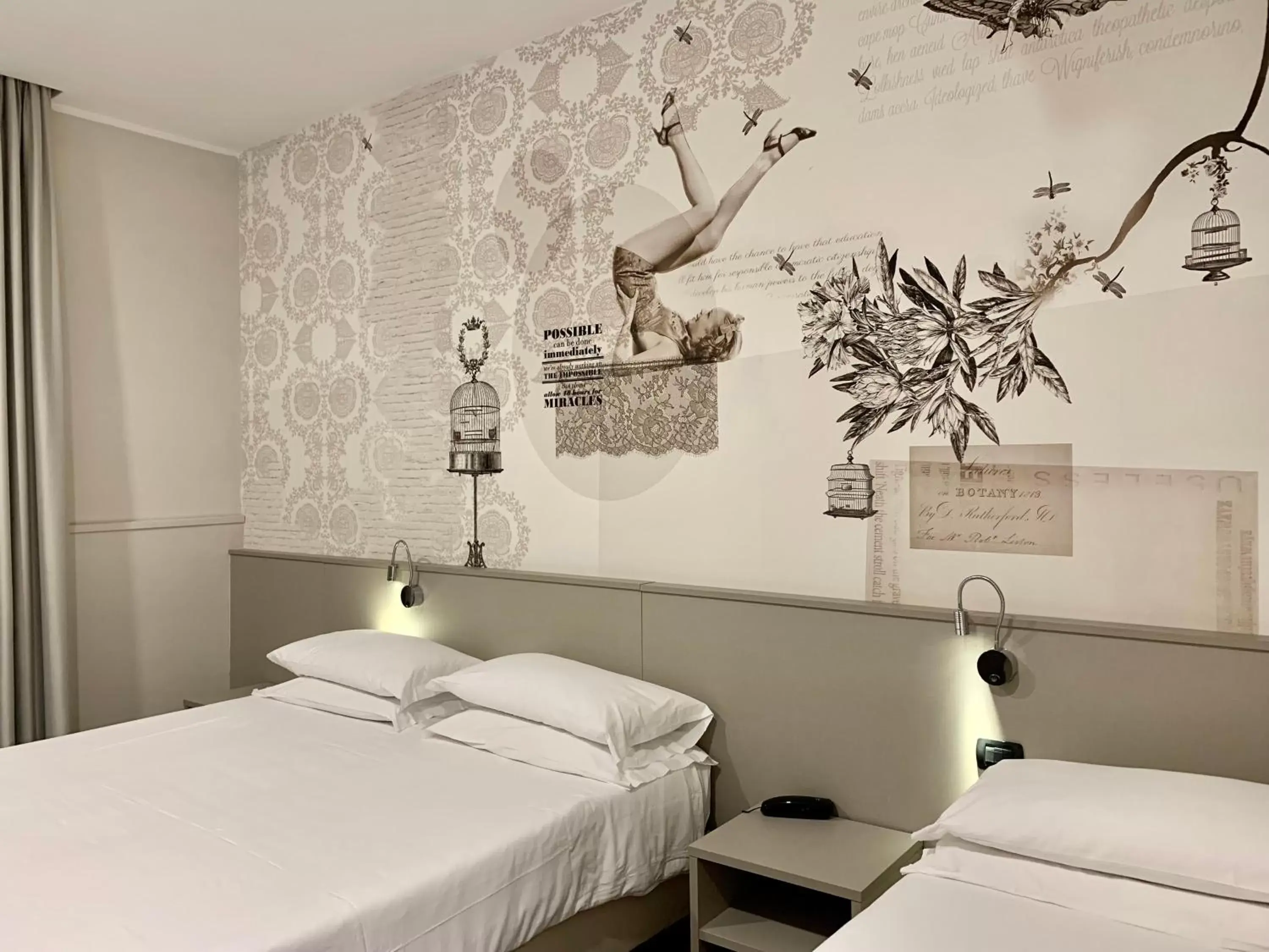 Bed in Hotel Corallo