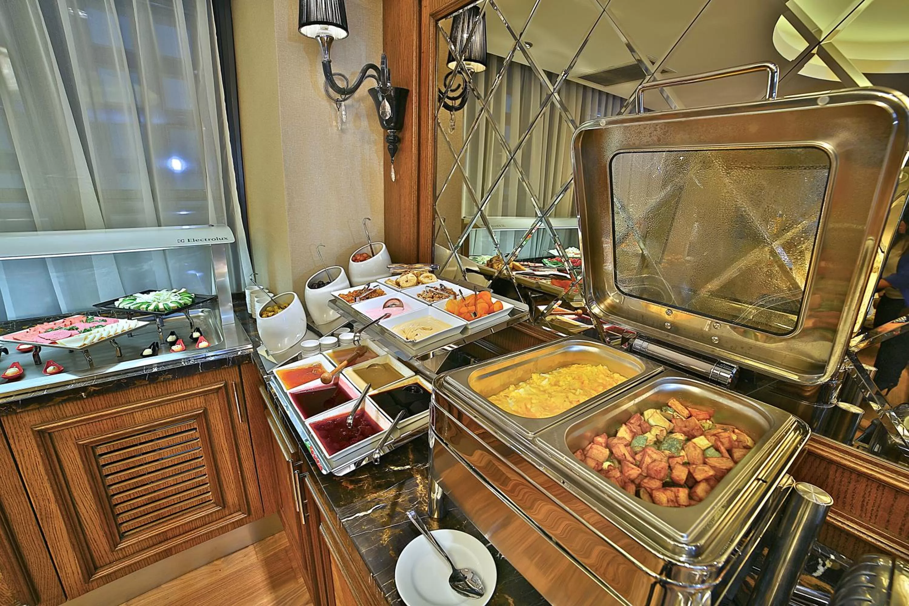 Buffet breakfast in Adelmar Hotel Istanbul Sisli
