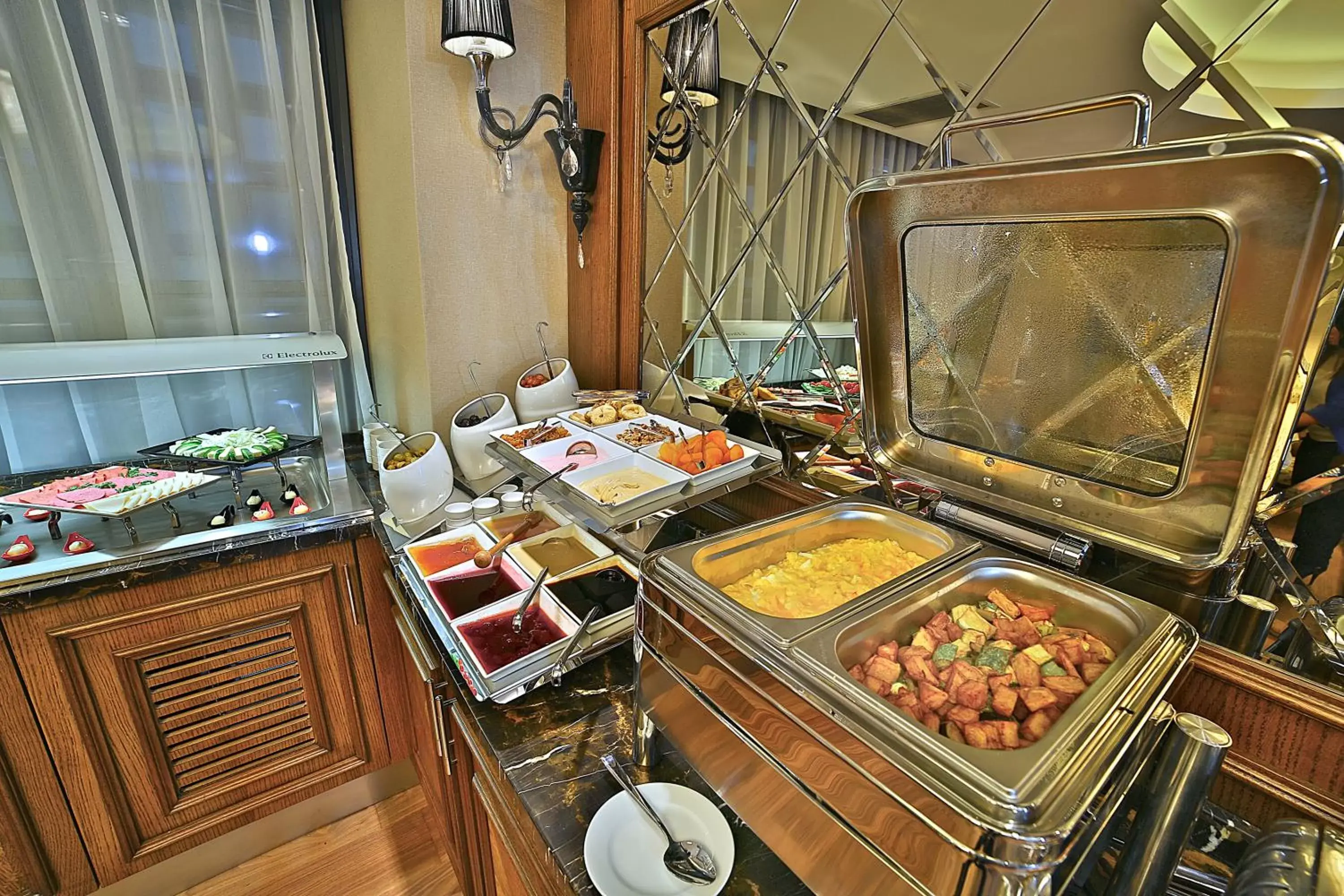 Buffet breakfast, Food in Adelmar Hotel Istanbul Sisli
