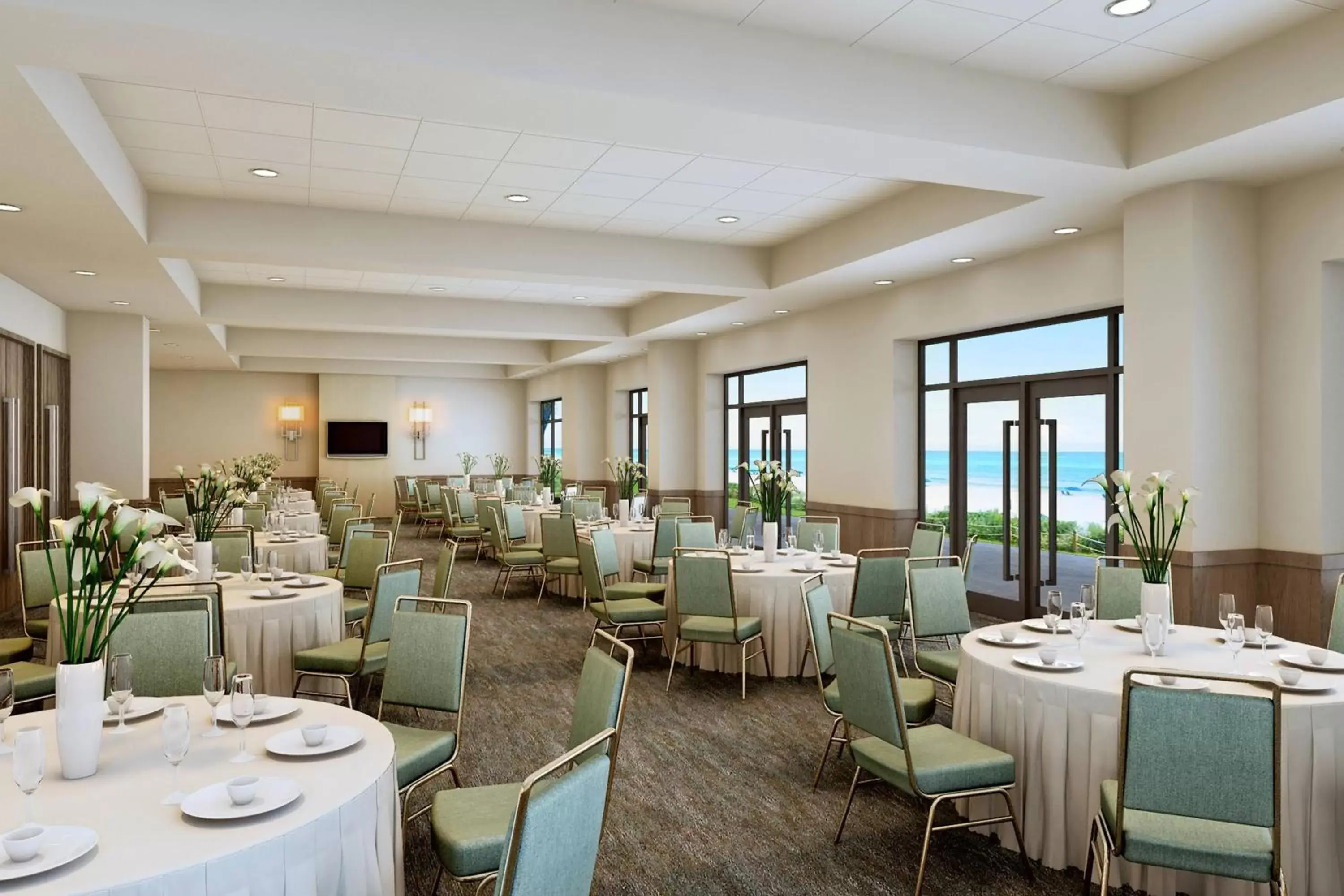 Meeting/conference room, Restaurant/Places to Eat in SpringHill Suites by Marriott Navarre Beach