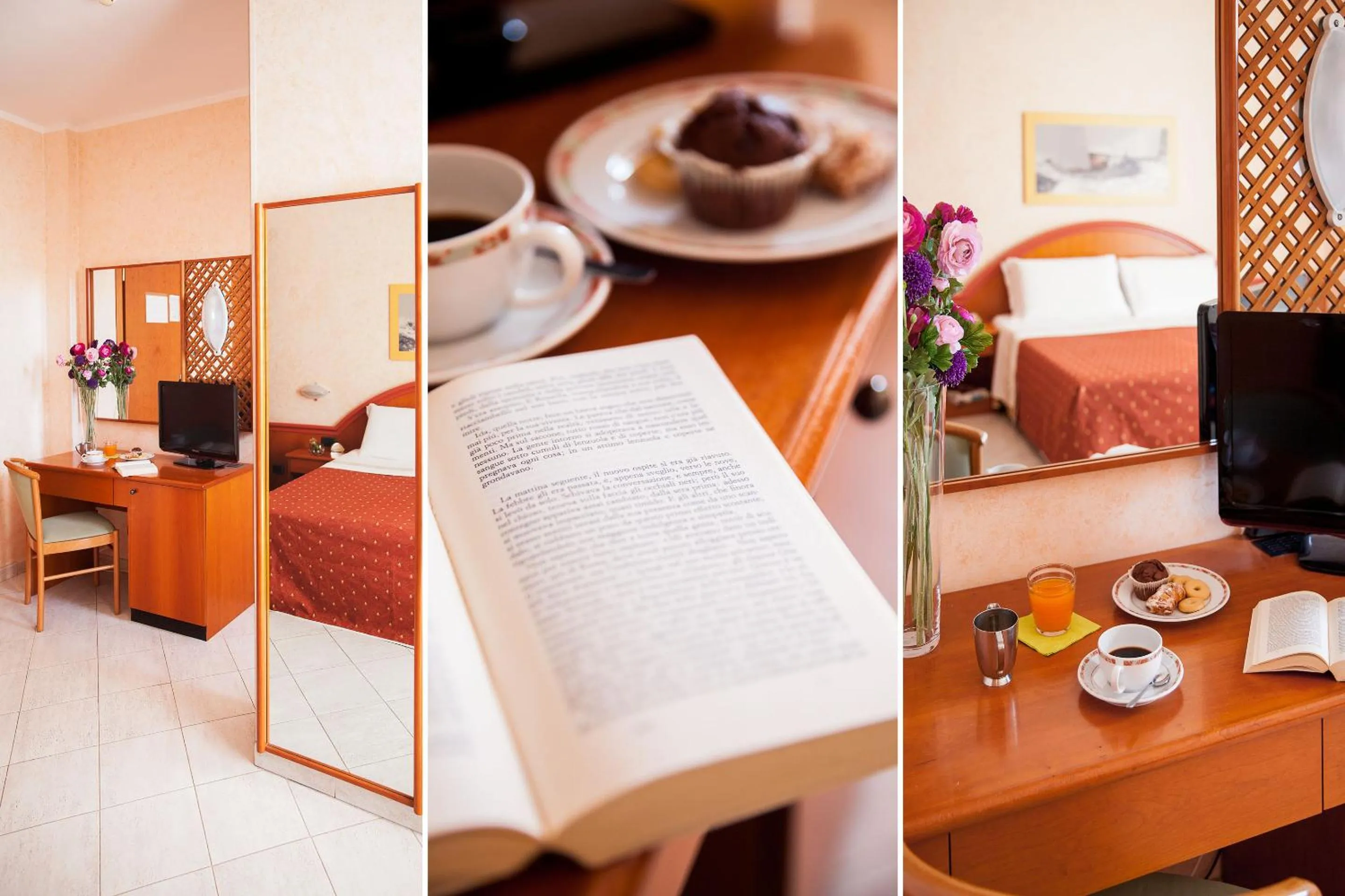 Decorative detail, Bed in Hotel Gabriella