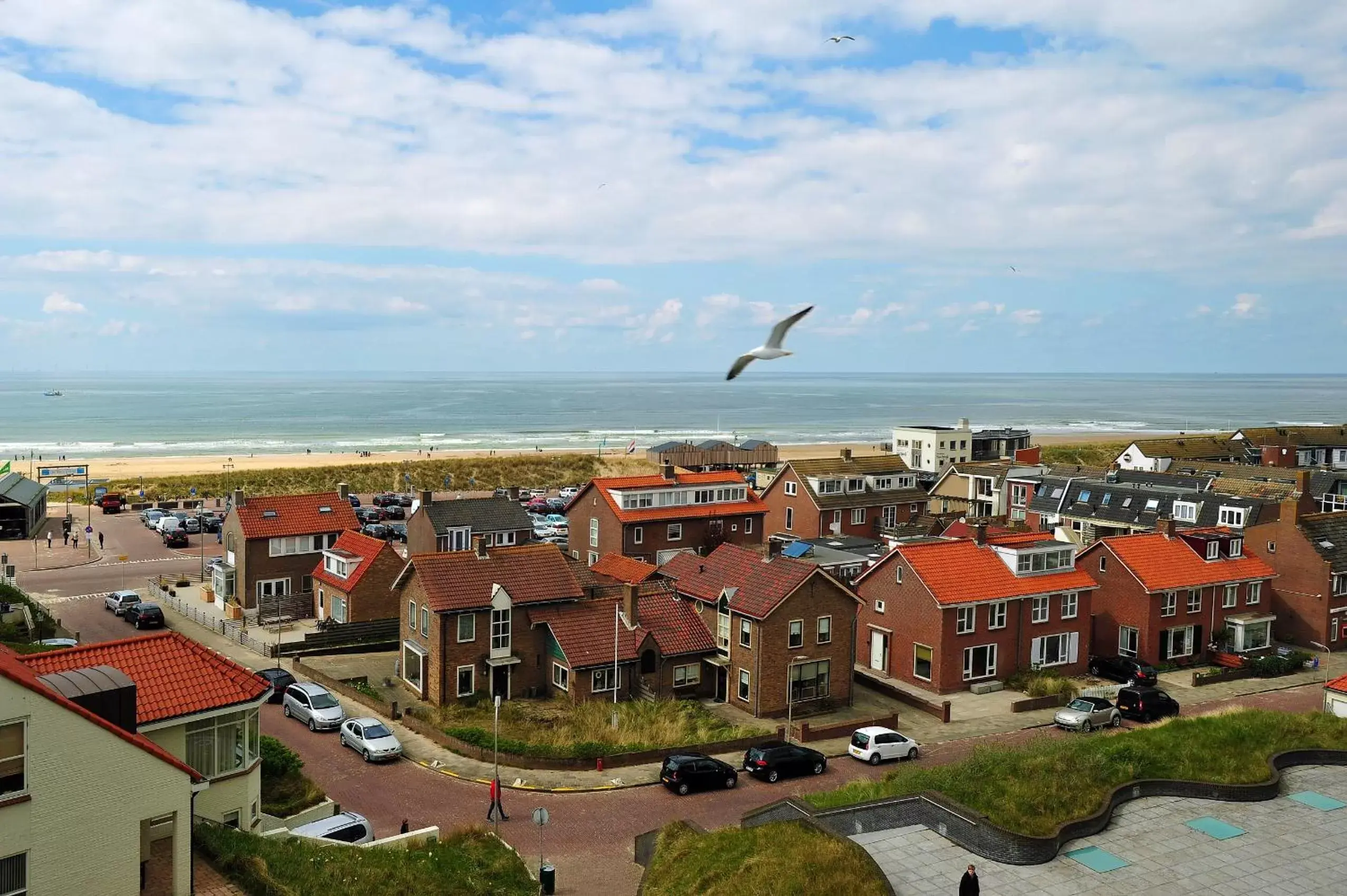 Sea view, Bird's-eye View in Hotel Zuiderduin